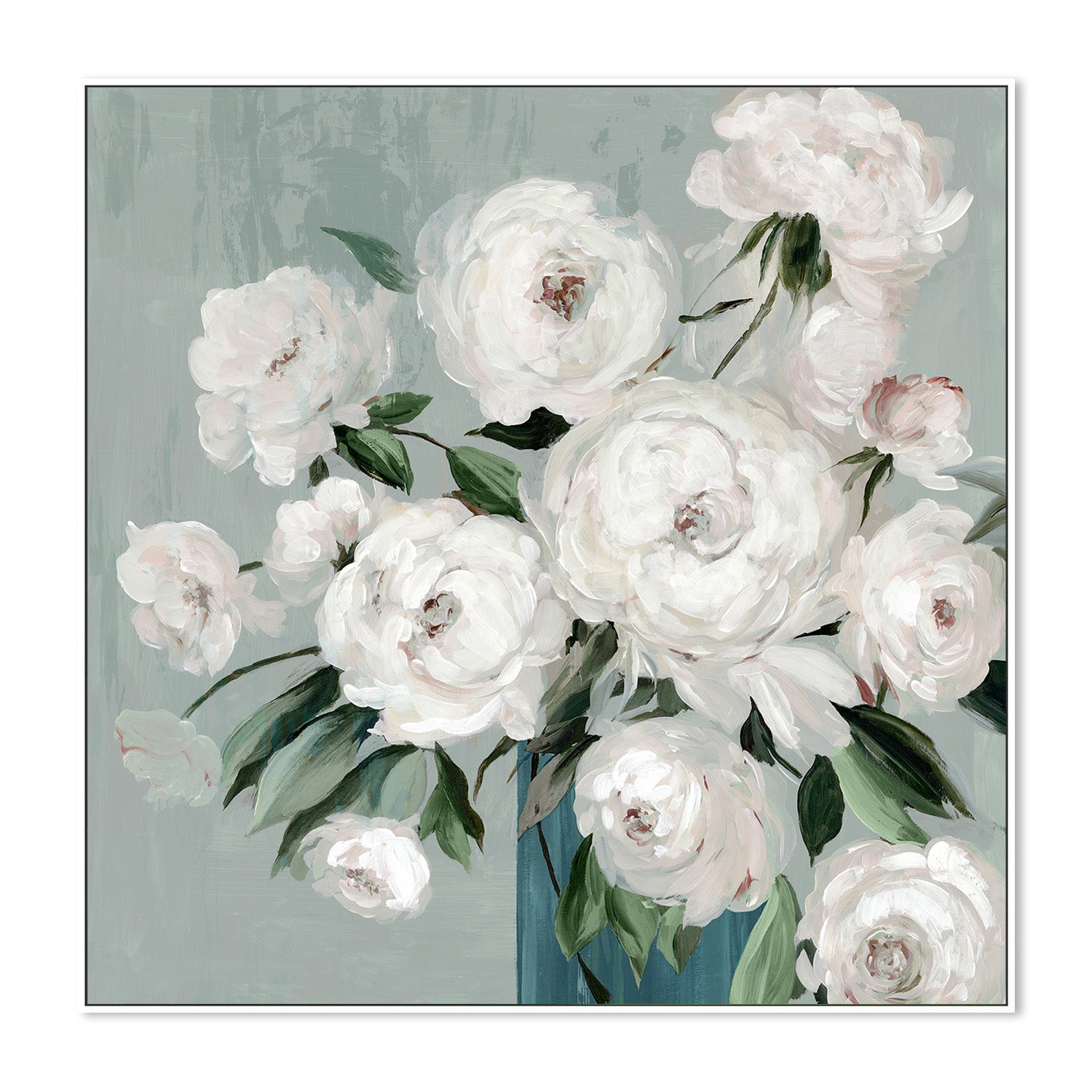 wall-art-print-canvas-poster-framed-White Flower Clusters , By Asia Jensen-5