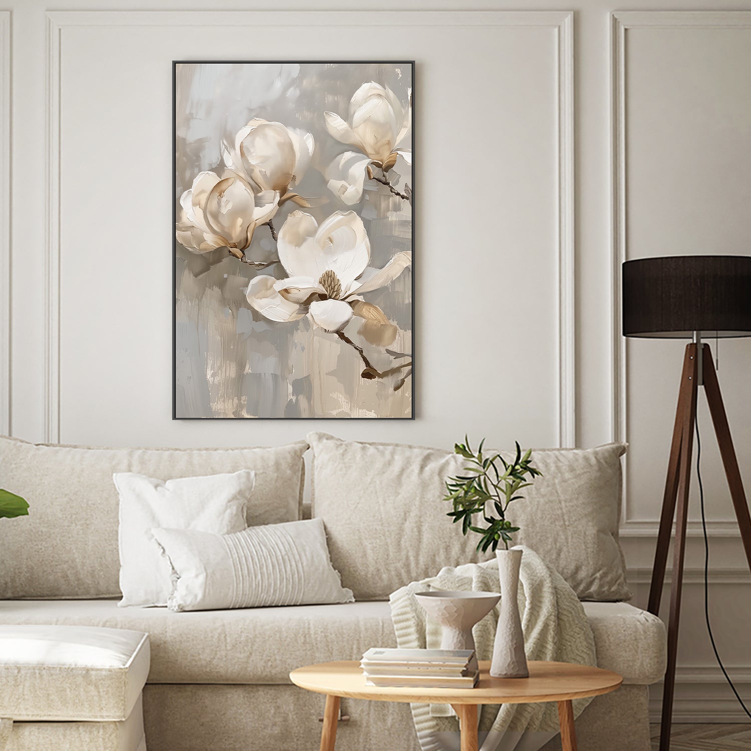 wall-art-print-canvas-poster-framed-White Magnolias-2