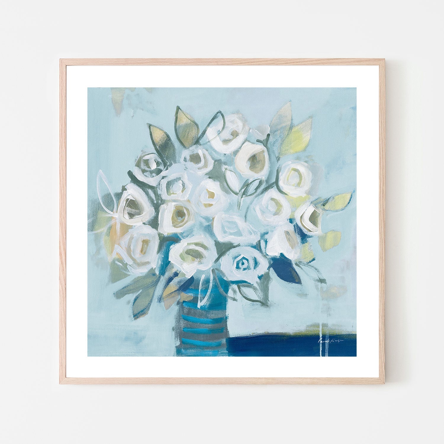 wall-art-print-canvas-poster-framed-White Roses , By Pamela Munger-GIOIA-WALL-ART