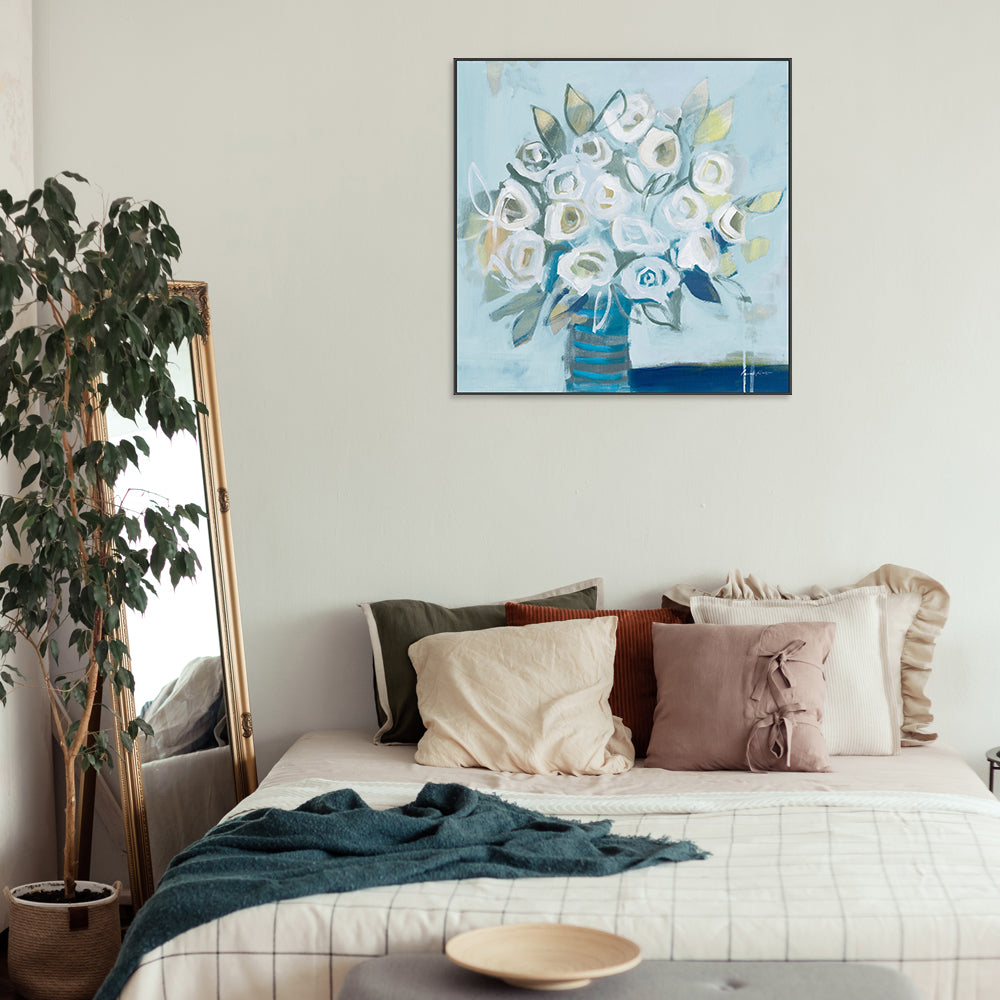 wall-art-print-canvas-poster-framed-White Roses , By Pamela Munger-GIOIA-WALL-ART
