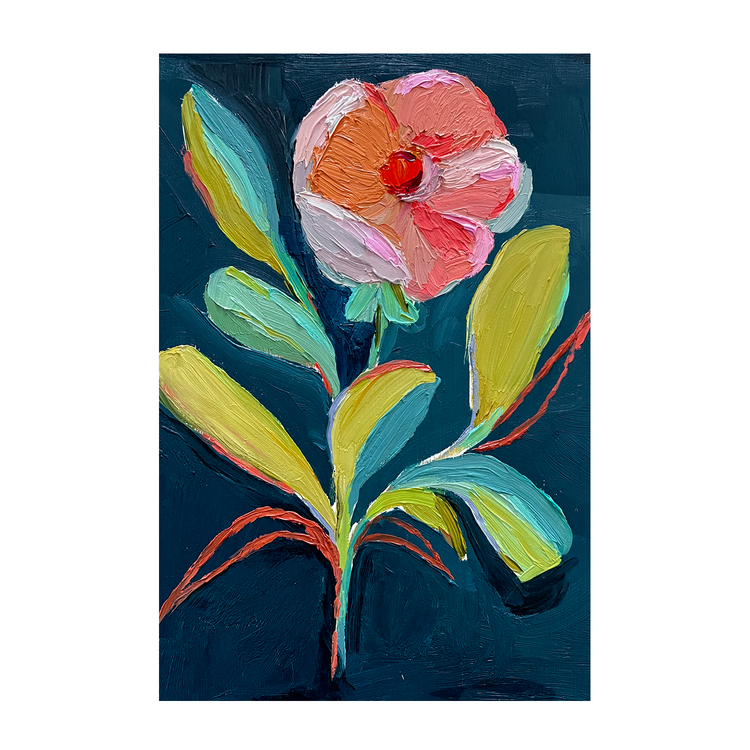 wall-art-print-canvas-poster-framed-Wild Bloomon Blue , By Kelly Angelovic-1