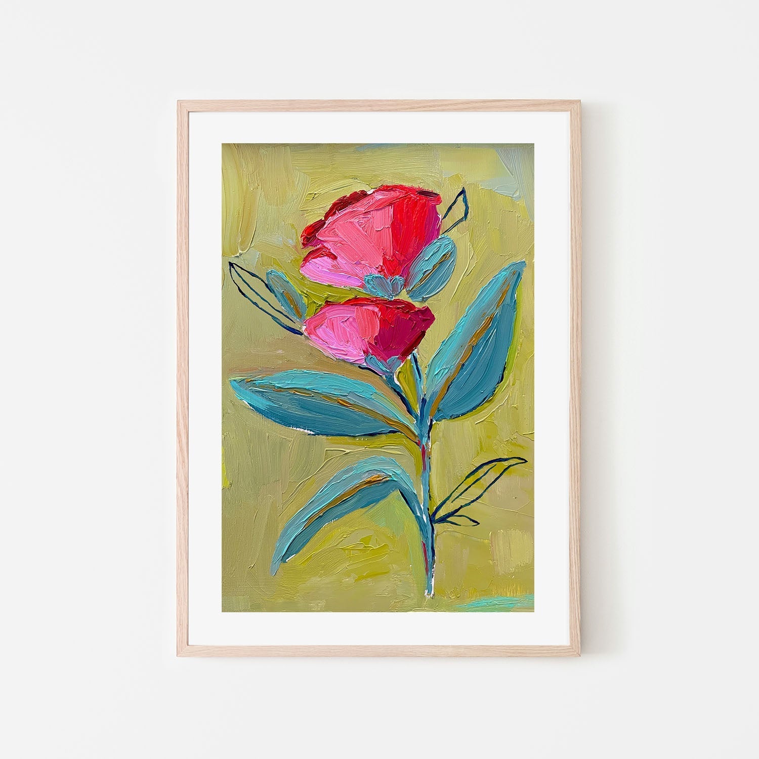 wall-art-print-canvas-poster-framed-Wild Bloomon Ochre , By Kelly Angelovic-6