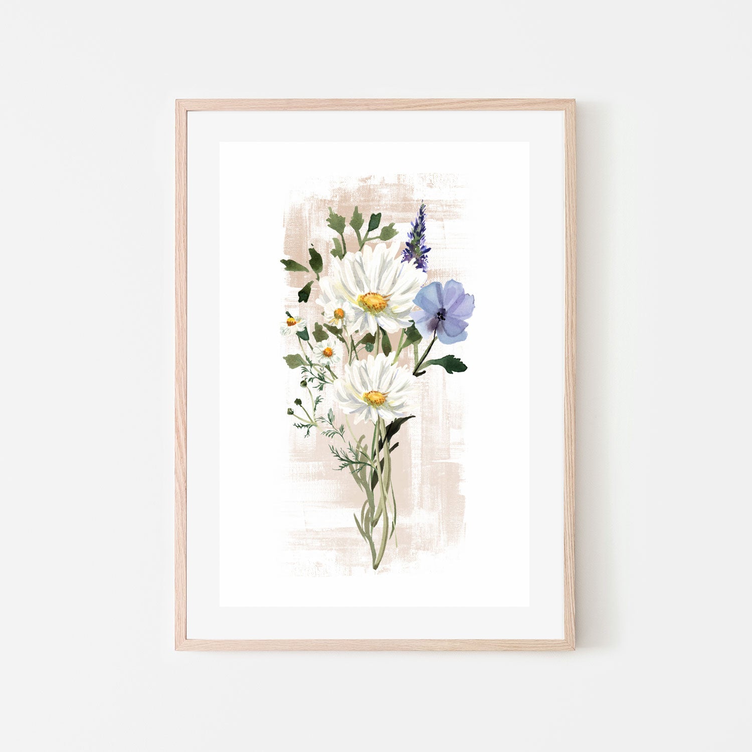 wall-art-print-canvas-poster-framed-Wild Floral in Subtle Shades, Style A , By Sally Ann Moss-6