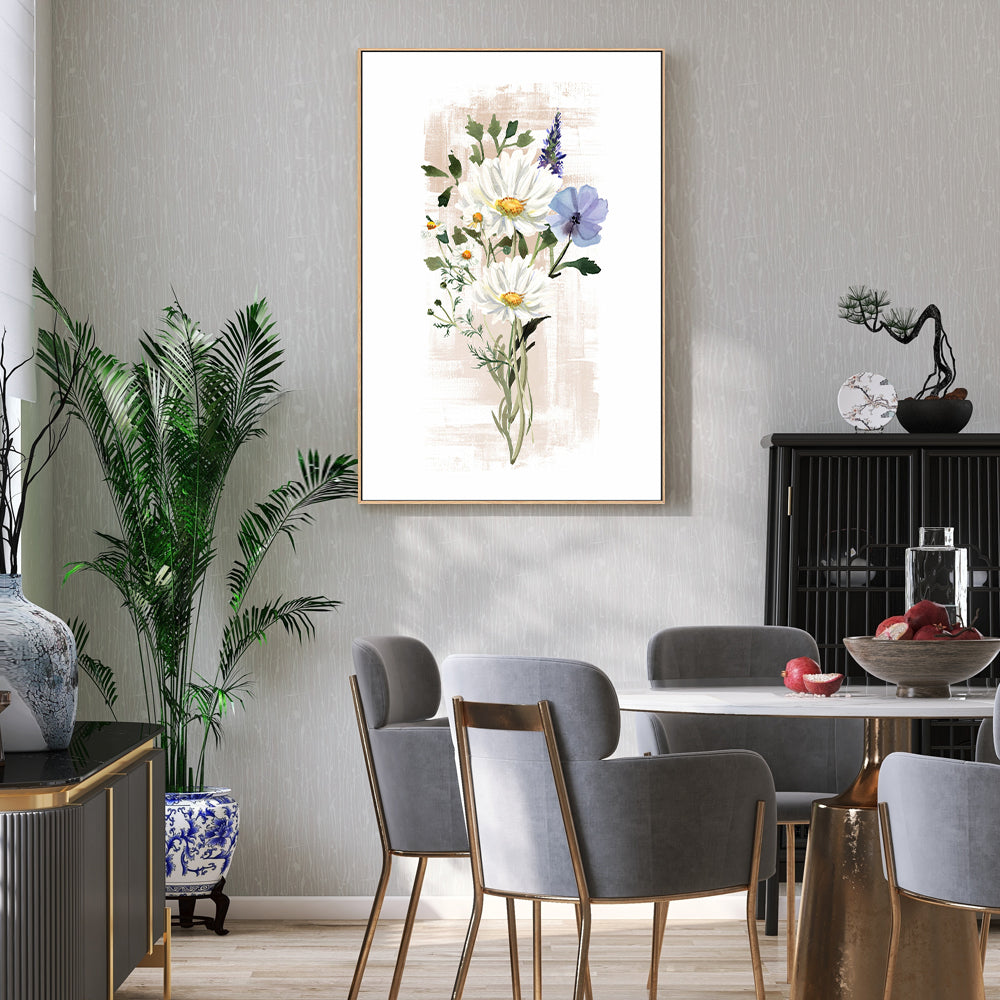 wall-art-print-canvas-poster-framed-Wild Floral in Subtle Shades, Style A , By Sally Ann Moss-7