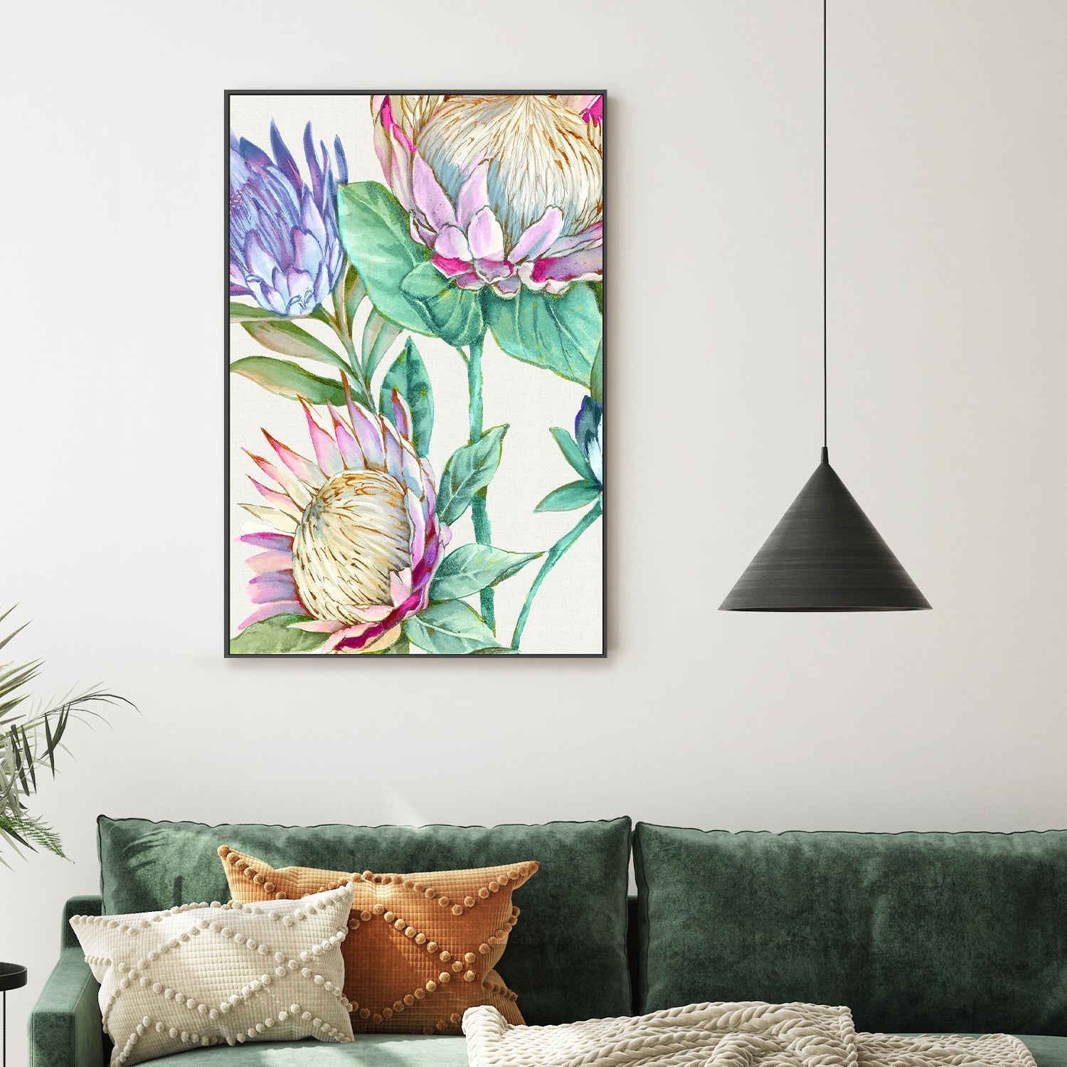 wall-art-print-canvas-poster-framed-Wild King Protea , By Alex Black-2