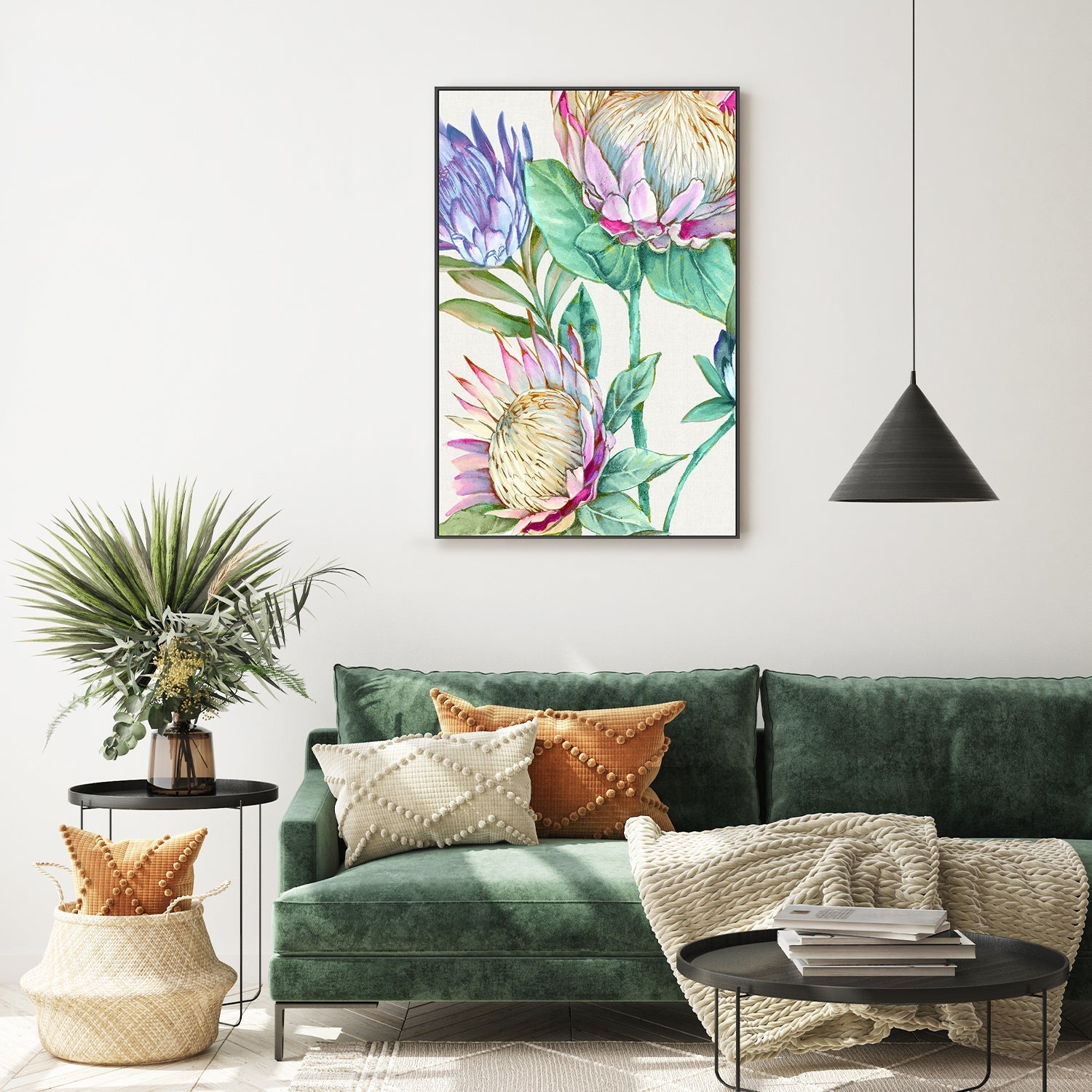 wall-art-print-canvas-poster-framed-Wild King Protea , By Alex Black-7