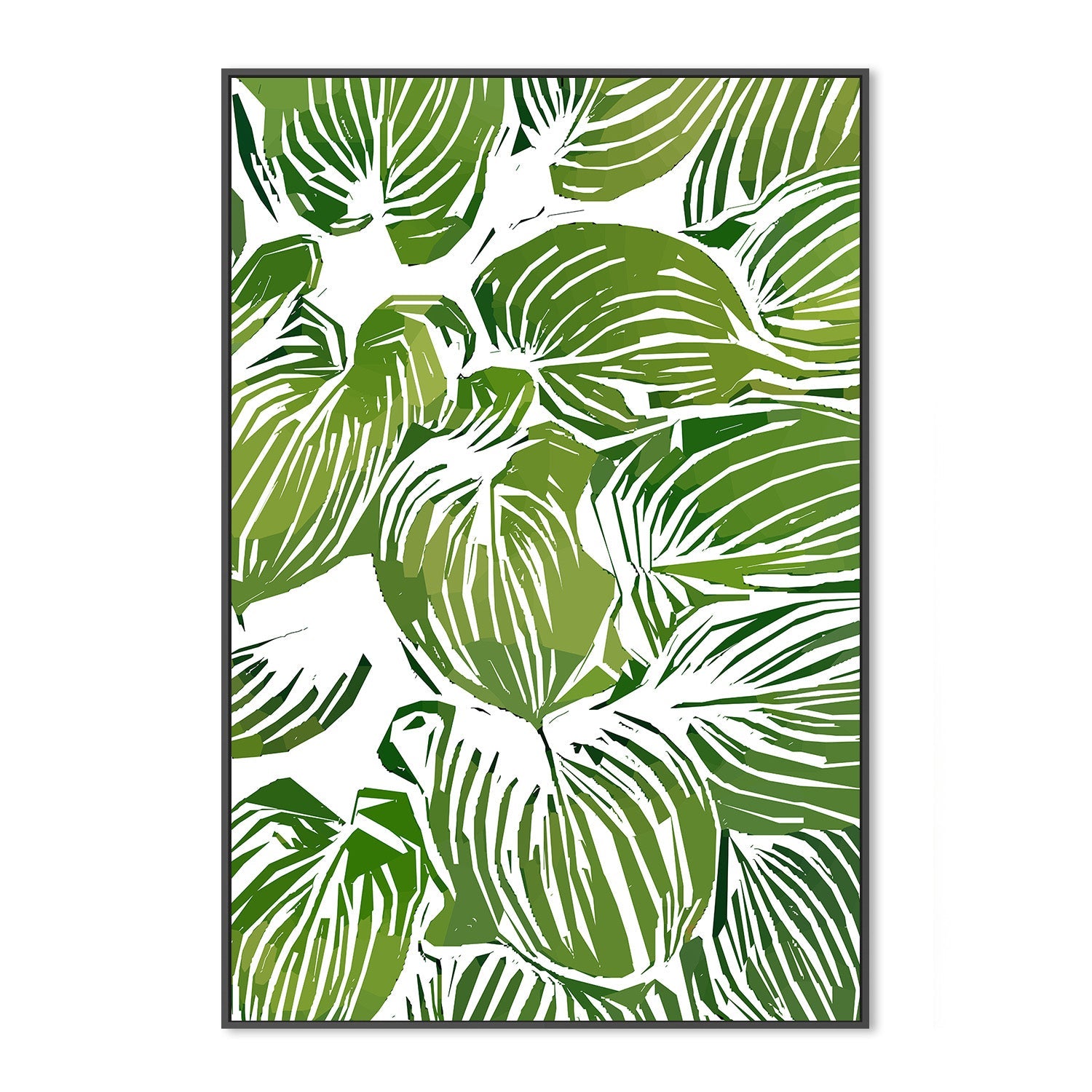 wall-art-print-canvas-poster-framed-Wild Leaves, Style C-3