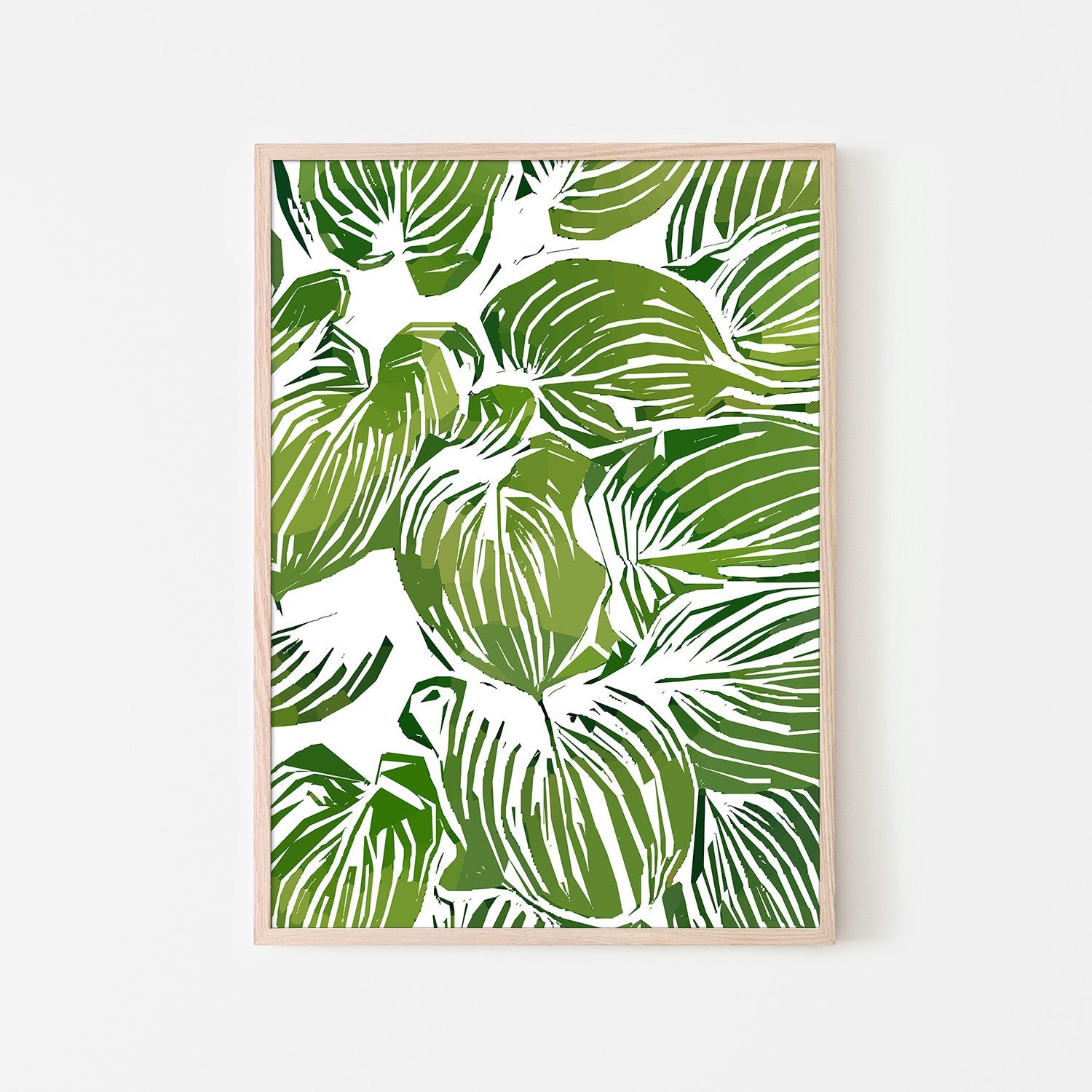 wall-art-print-canvas-poster-framed-Wild Leaves, Style C-6