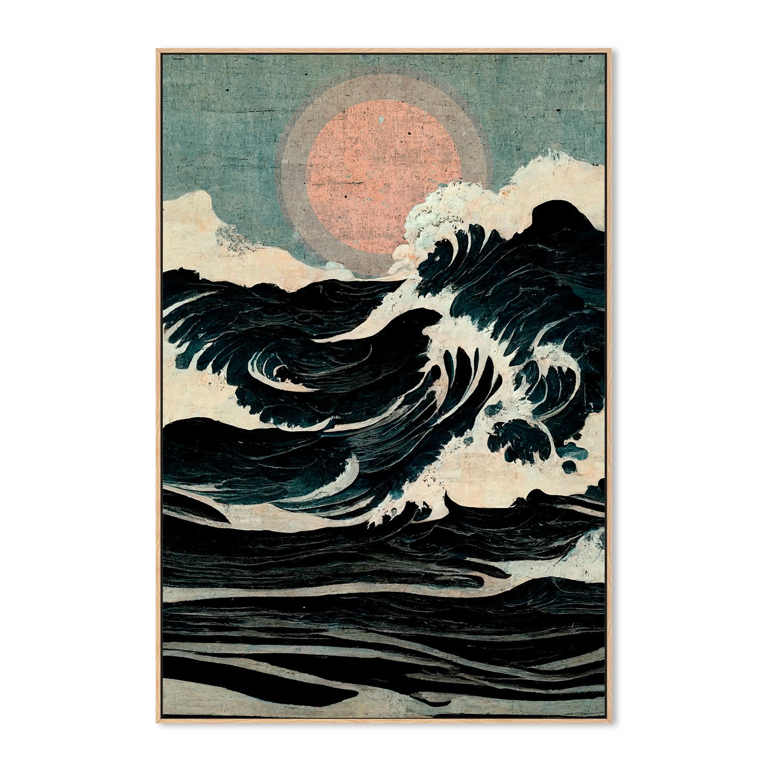 wall-art-print-canvas-poster-framed-Wild Waves , By Treechild-GIOIA-WALL-ART