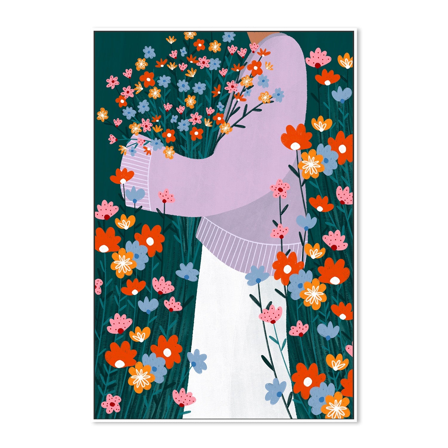 wall-art-print-canvas-poster-framed-Wildflower Garden-5