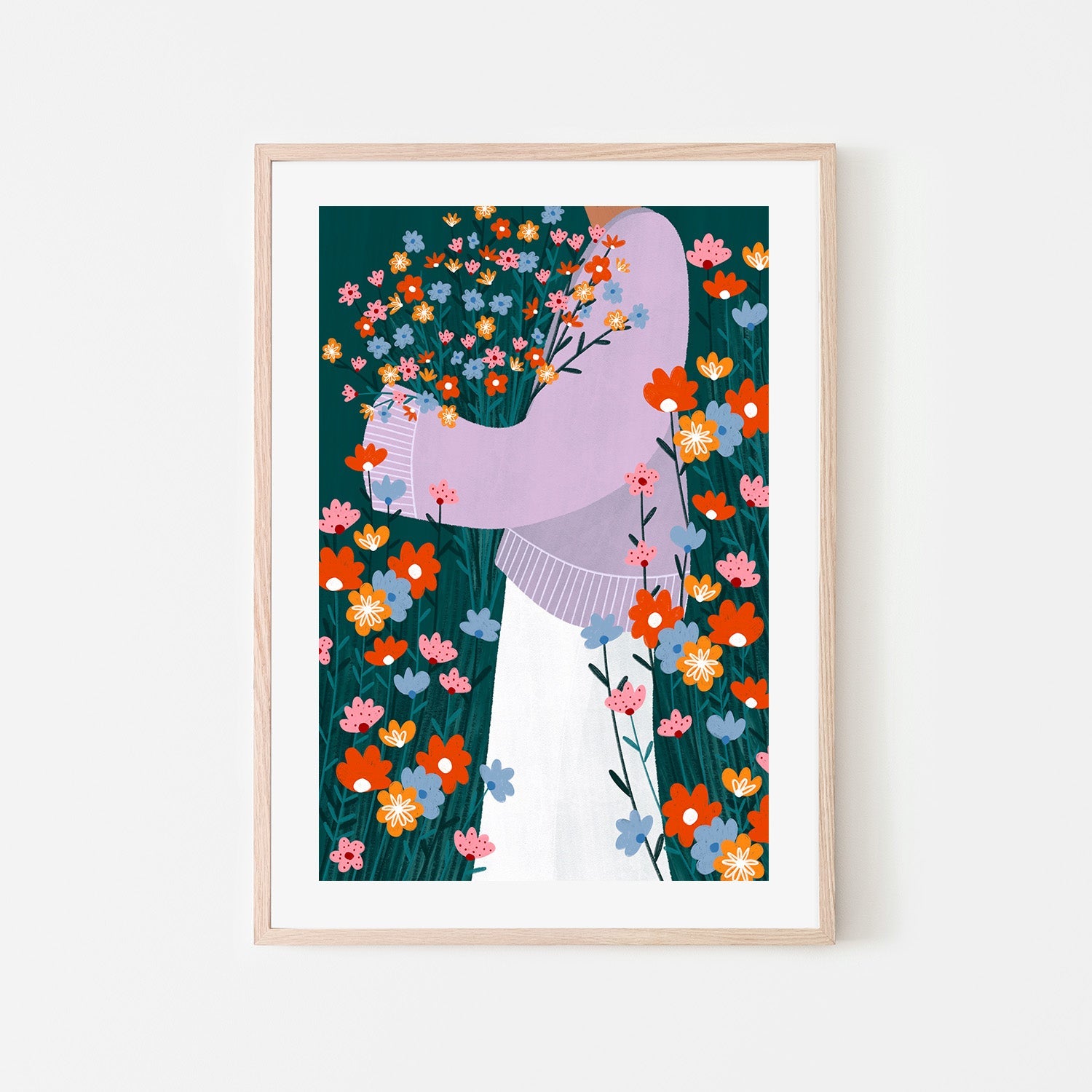 wall-art-print-canvas-poster-framed-Wildflower Garden-6