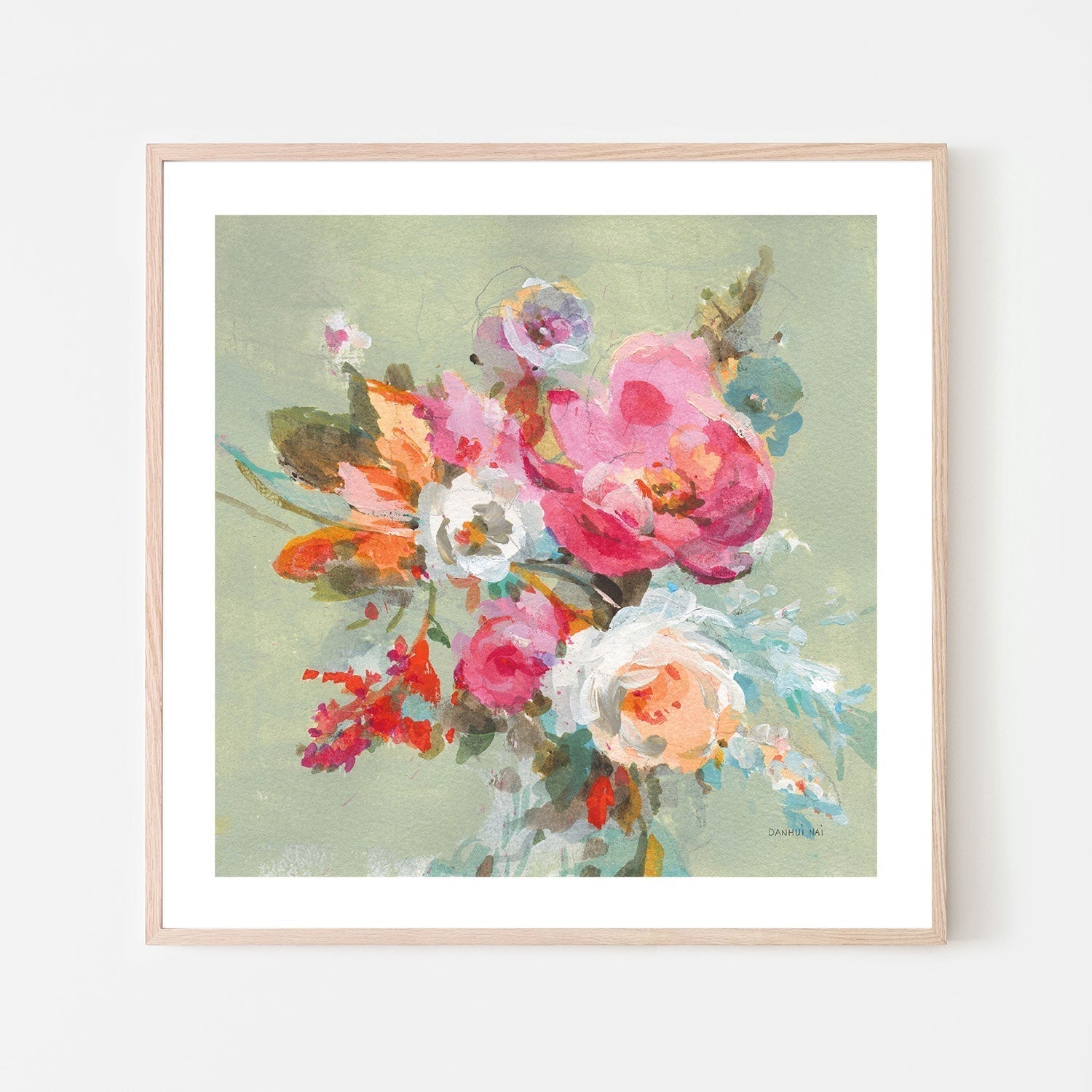 wall-art-print-canvas-poster-framed-Windblown Blooms, Style B-by-Danhui Nai-Gioia Wall Art