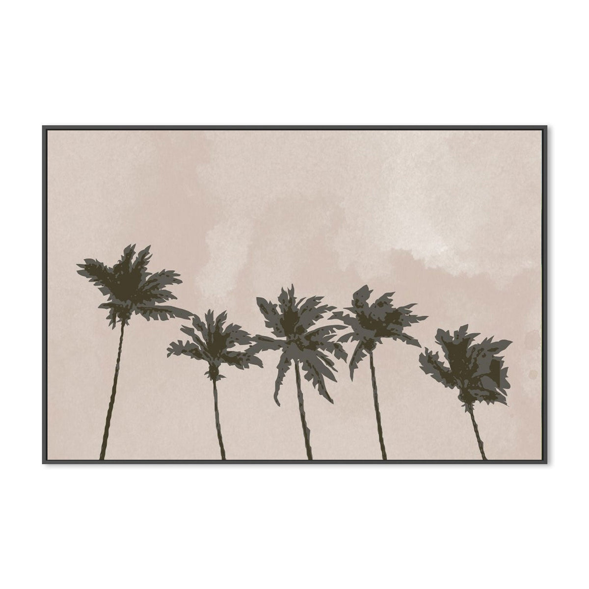 wall-art-print-canvas-poster-framed-Windy Palm Trees-by-Plus X Studio-Gioia Wall Art