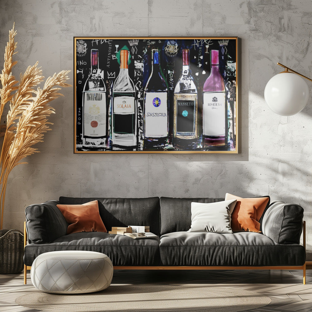 wall-art-print-canvas-poster-framed-Wine Collection , By Stefan Bammert-3