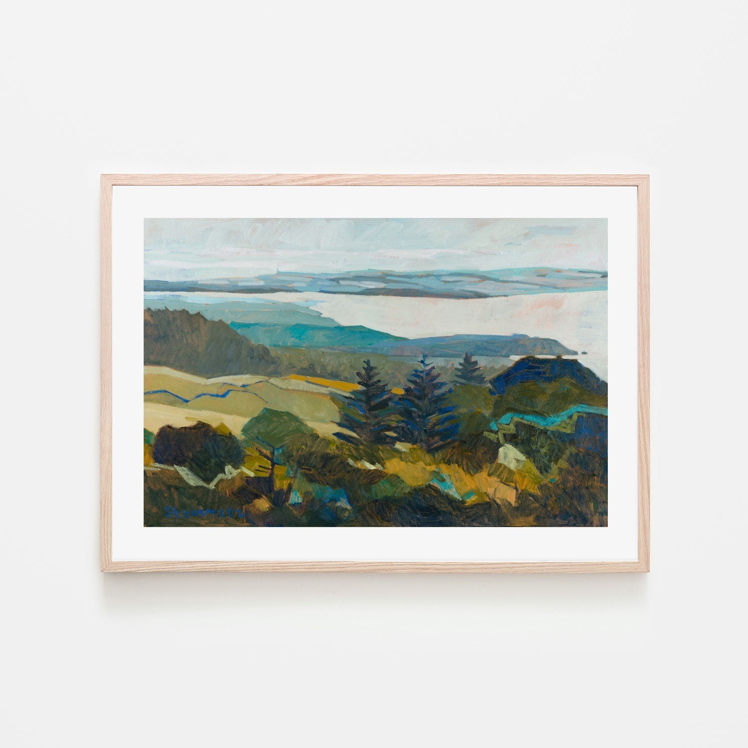wall-art-print-canvas-poster-framed-Winter Blue View , By Liana Steinmetz-6