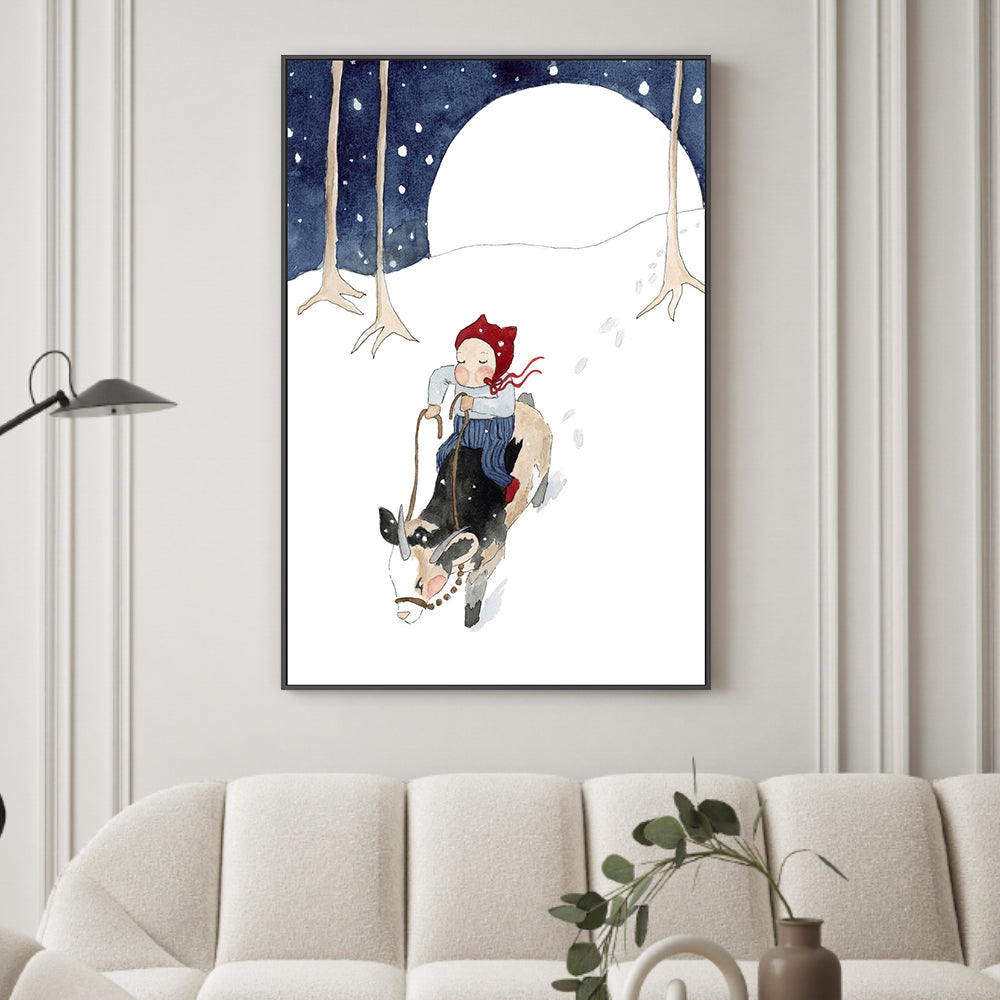 wall-art-print-canvas-poster-framed-Winter Elf , By Amberlynn Lillie-2