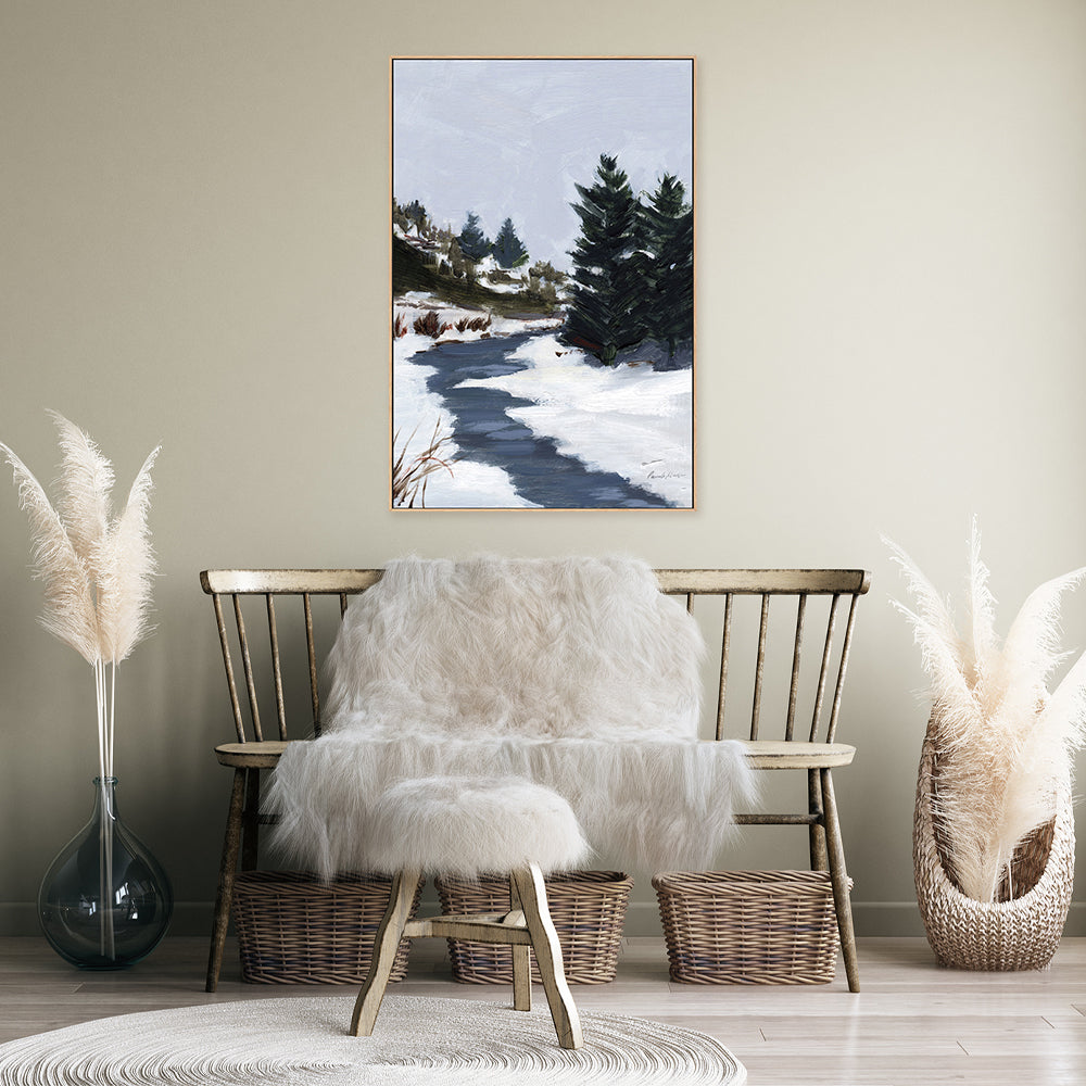 wall-art-print-canvas-poster-framed-Winter Trails-by-Pamela Munger-Gioia Wall Art