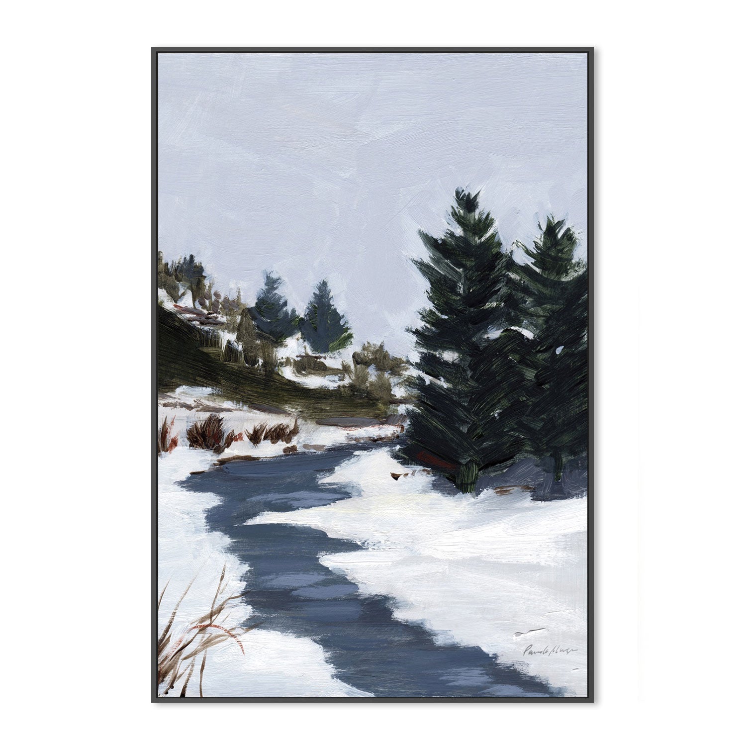 wall-art-print-canvas-poster-framed-Winter Trails-by-Pamela Munger-Gioia Wall Art