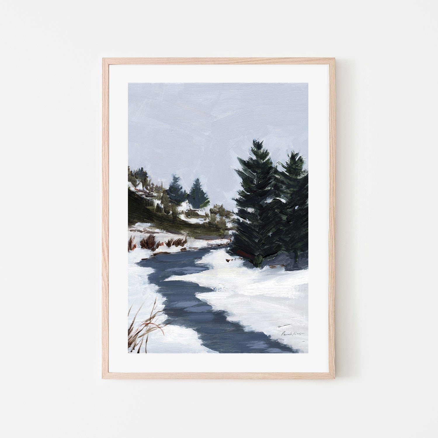 wall-art-print-canvas-poster-framed-Winter Trails-by-Pamela Munger-Gioia Wall Art
