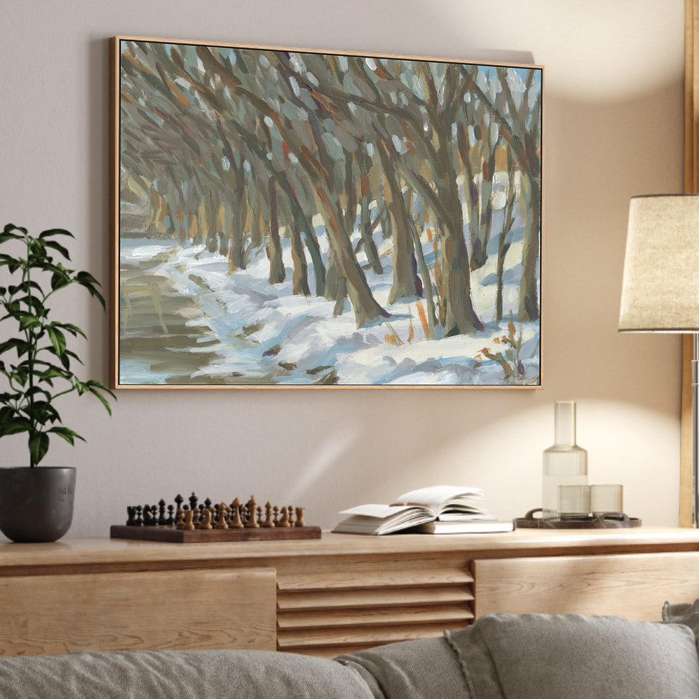 wall-art-print-canvas-poster-framed-Winter Trees , By Carrie Arnold-2