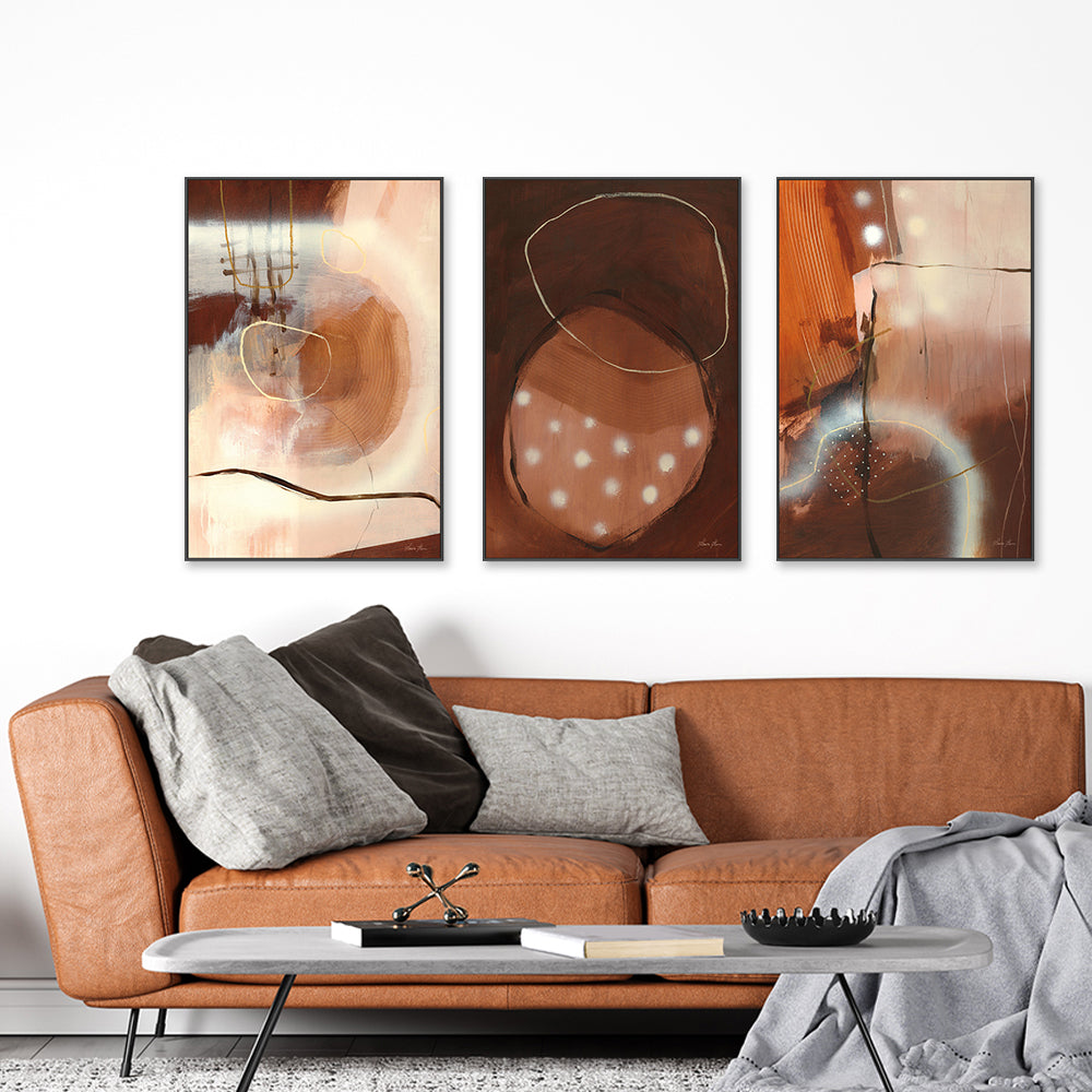 wall-art-print-canvas-poster-framed-Winter Woods, Set of 3-by-Laura Horn-Gioia Wall Art