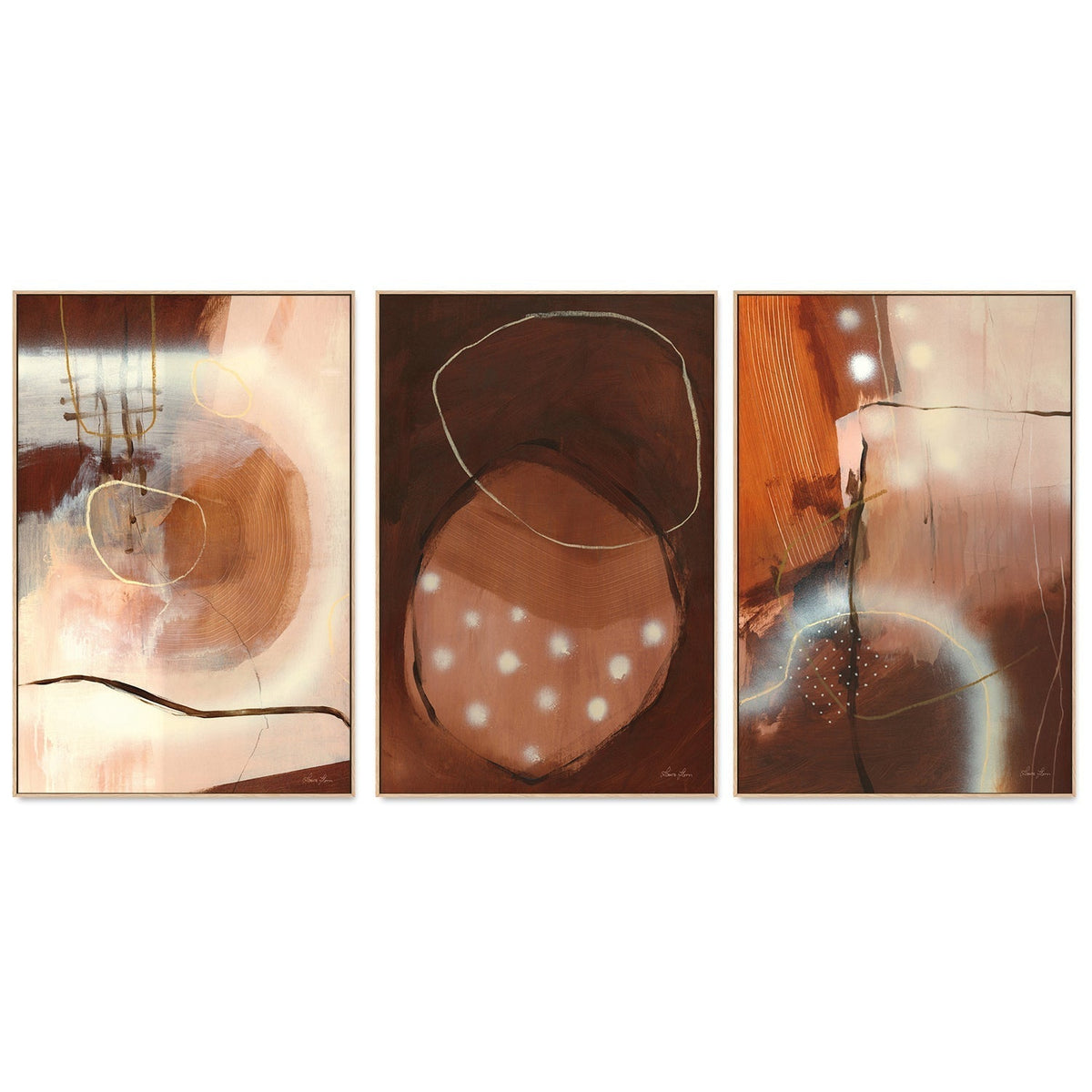 wall-art-print-canvas-poster-framed-Winter Woods, Set of 3-by-Laura Horn-Gioia Wall Art