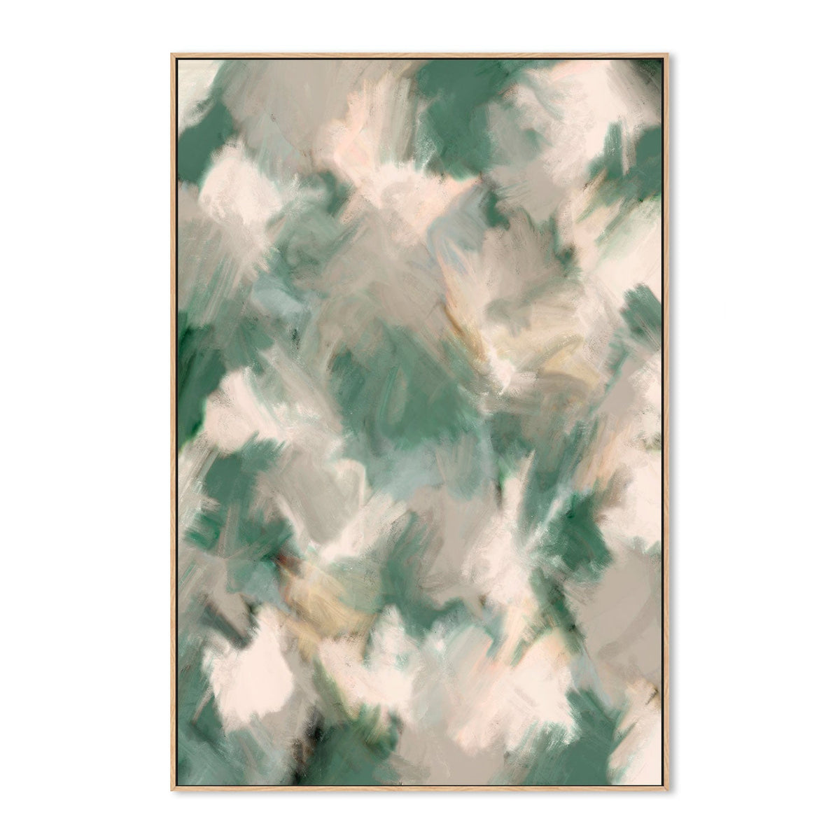 wall-art-print-canvas-poster-framed-Wiped Jungle Pattern , By Treechild-GIOIA-WALL-ART