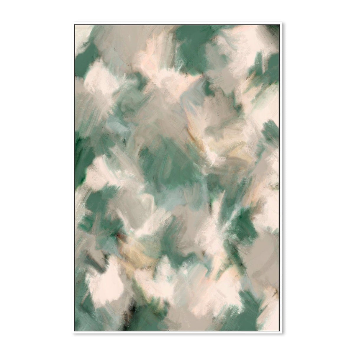wall-art-print-canvas-poster-framed-Wiped Jungle Pattern , By Treechild-GIOIA-WALL-ART
