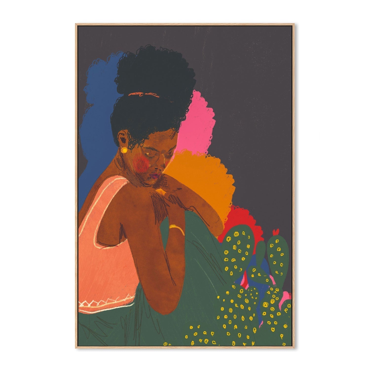 wall-art-print-canvas-poster-framed-Woman , By Gigi Rosado-GIOIA-WALL-ART