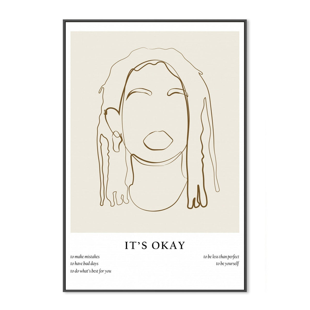 wall-art-print-canvas-poster-framed-Woman Line Portrait, by Anastasiya-by-Plus X Studio-Gioia Wall Art