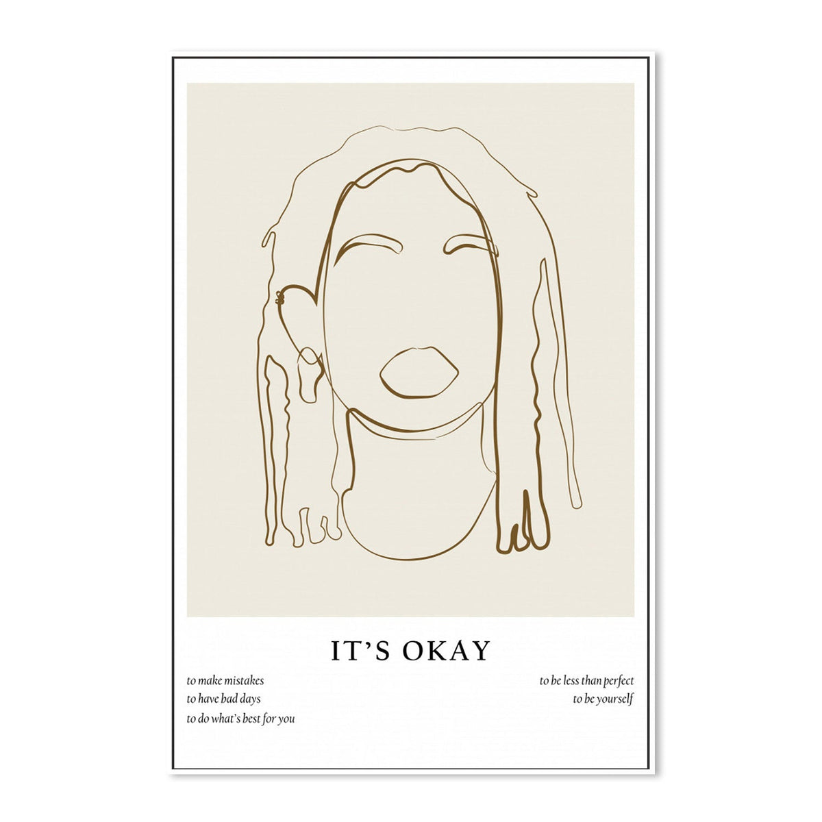 wall-art-print-canvas-poster-framed-Woman Line Portrait, by Anastasiya-by-Plus X Studio-Gioia Wall Art