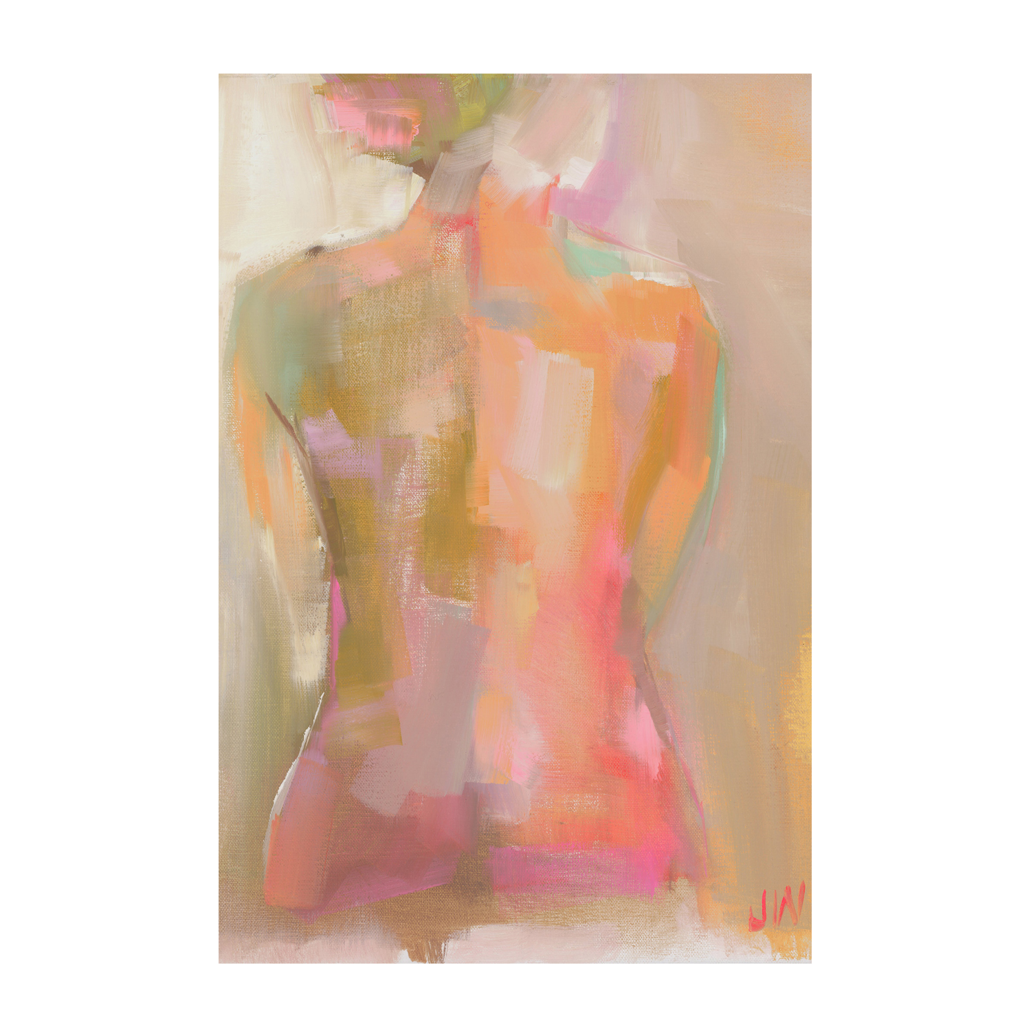 wall-art-print-canvas-poster-framed-Woman's Back , By Jenny Westenhofer Art-1