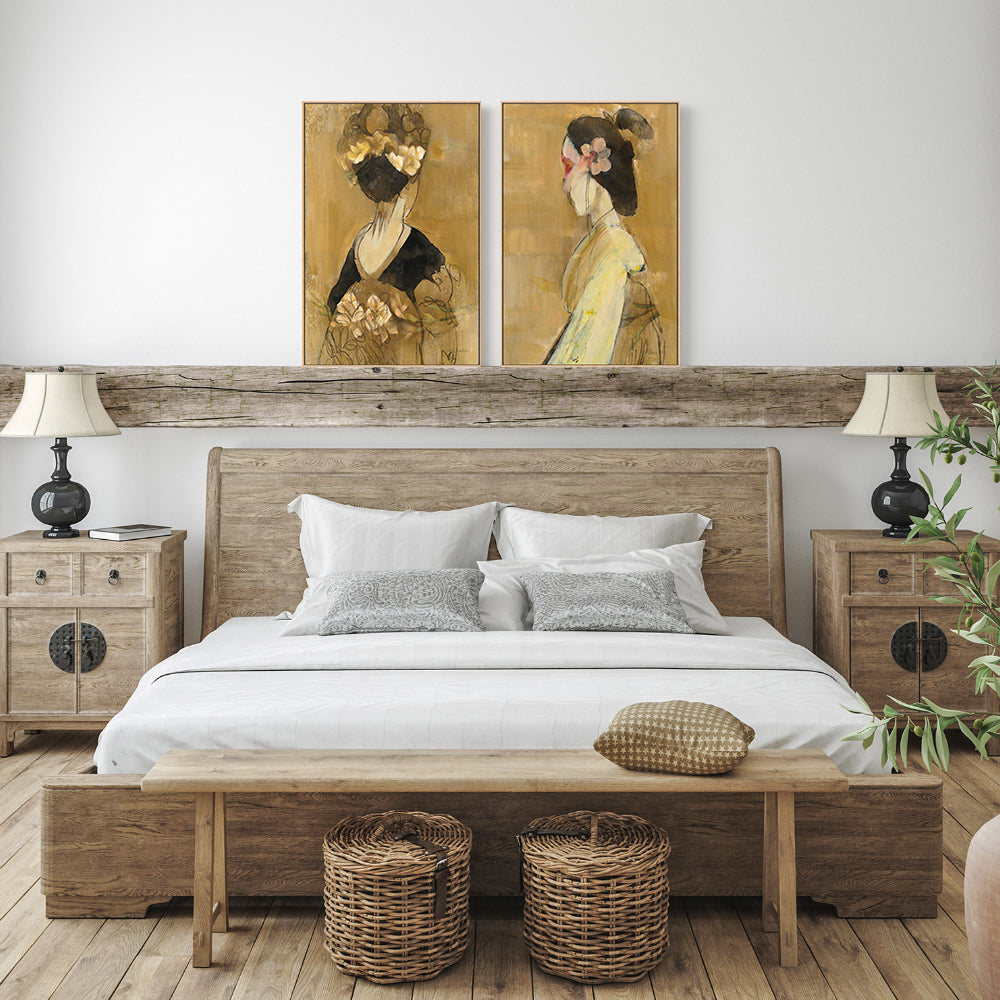 wall-art-print-canvas-poster-framed-Women Of The World, Style B & C, Set Of 2 , By Albena Hristova-GIOIA-WALL-ART