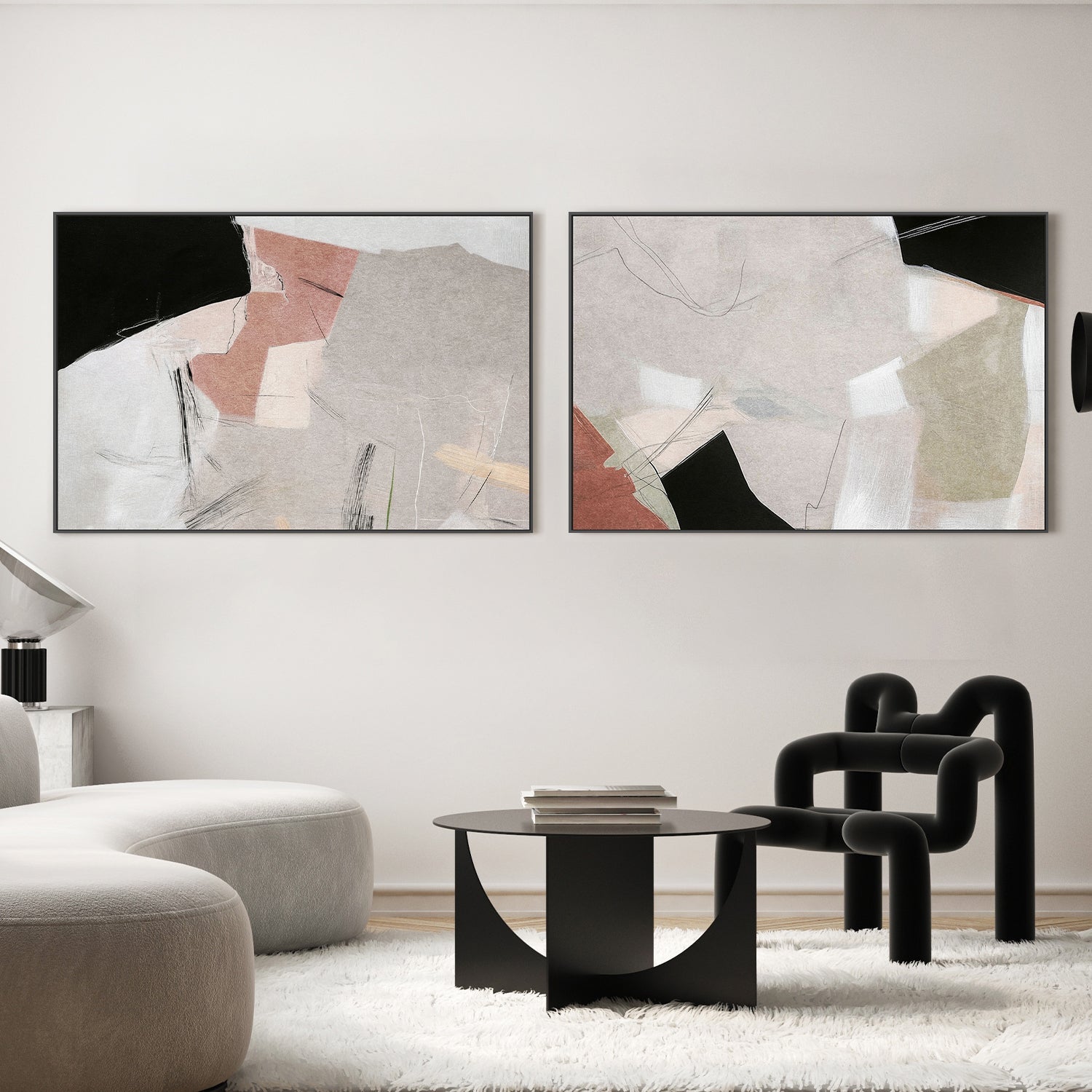 wall-art-print-canvas-poster-framed-Wonder, Style A & B, Set Of 2 , By Alma-2