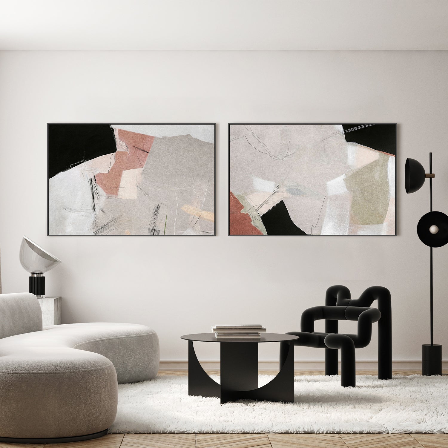 wall-art-print-canvas-poster-framed-Wonder, Style A & B, Set Of 2 , By Alma-7