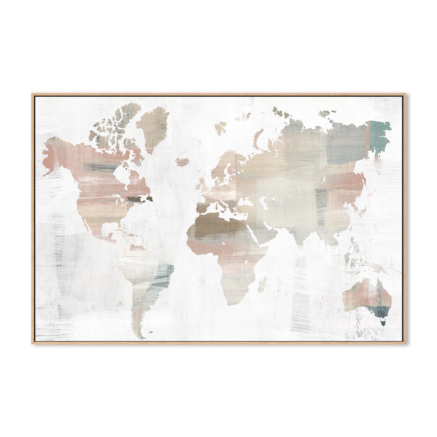wall-art-print-canvas-poster-framed-World Traveler's Map , By Isabelle Z-4