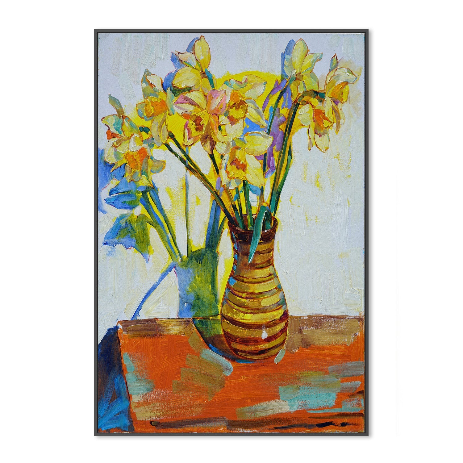 wall-art-print-canvas-poster-framed-Yellow daffodils-3