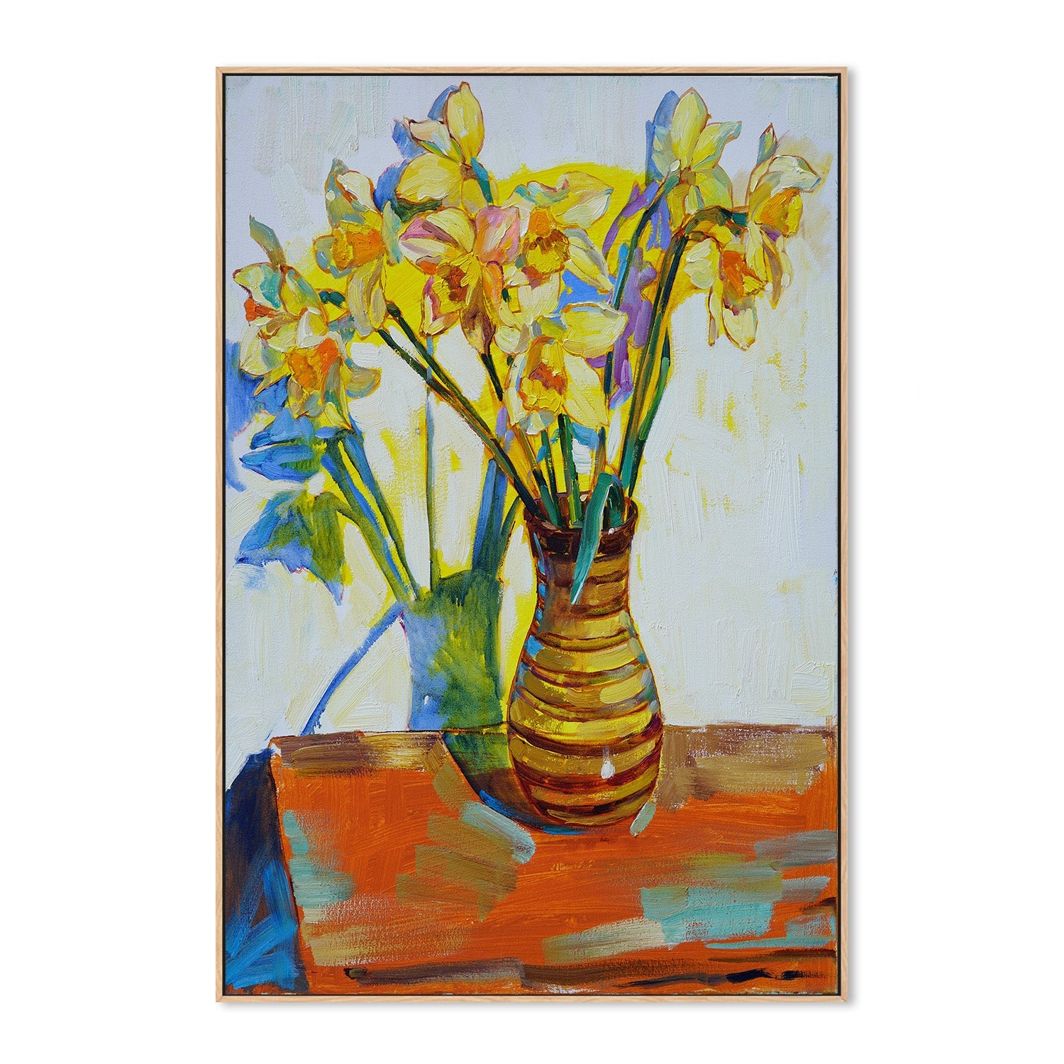 wall-art-print-canvas-poster-framed-Yellow daffodils-4