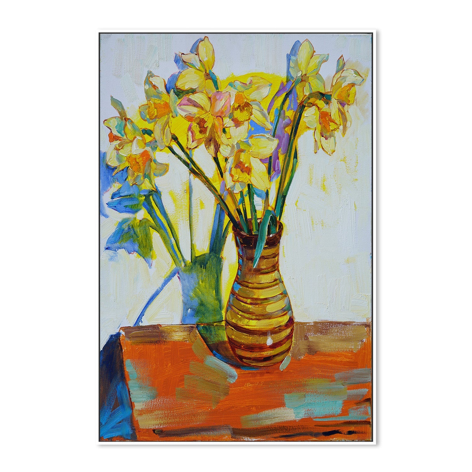 wall-art-print-canvas-poster-framed-Yellow daffodils-5