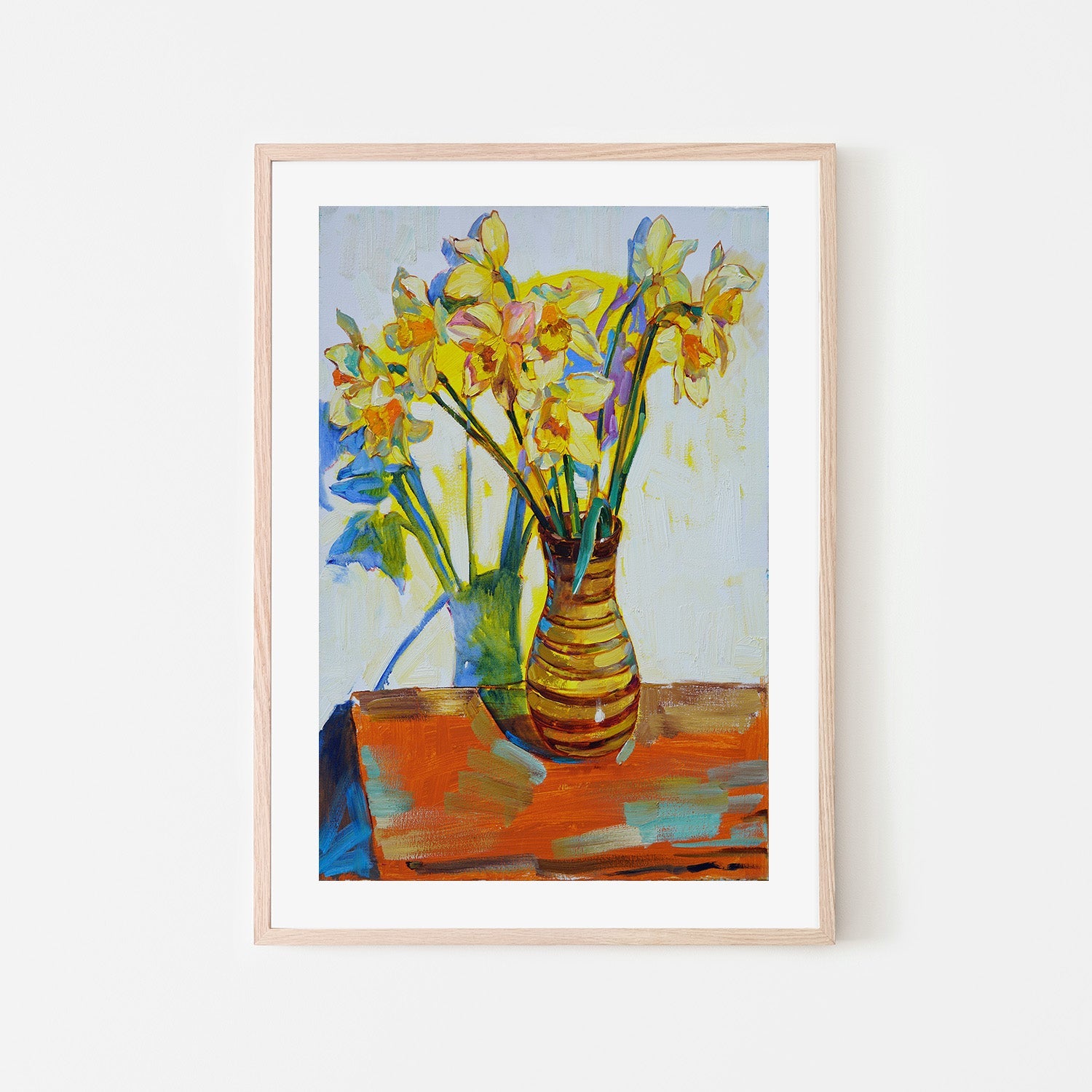 wall-art-print-canvas-poster-framed-Yellow daffodils-6