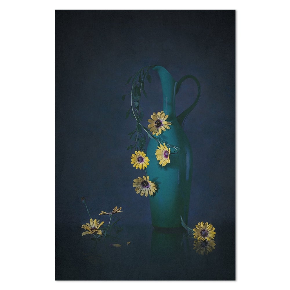 Yellow Daisies, by Lydia Jacobs-Framed-Canvas-Print-Poster-Gioia Wall Art
