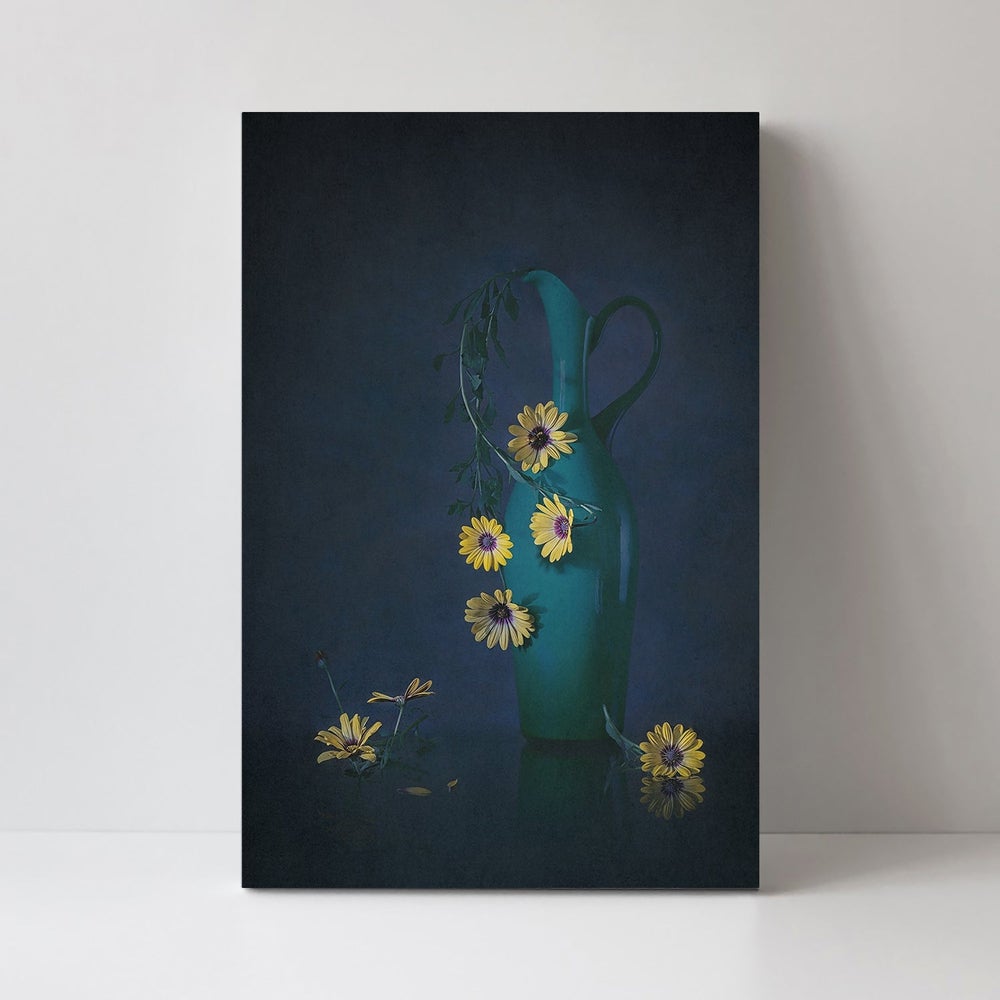 Yellow Daisies, by Lydia Jacobs-Framed-Canvas-Print-Poster-Gioia Wall Art