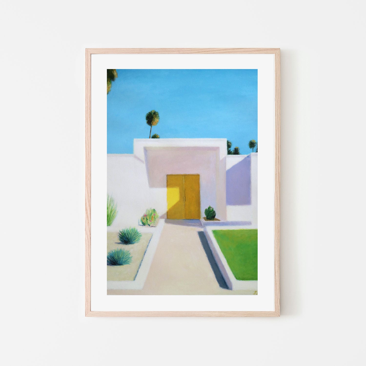wall-art-print-canvas-poster-framed-Yellow Door , By Ieva Baklane-6