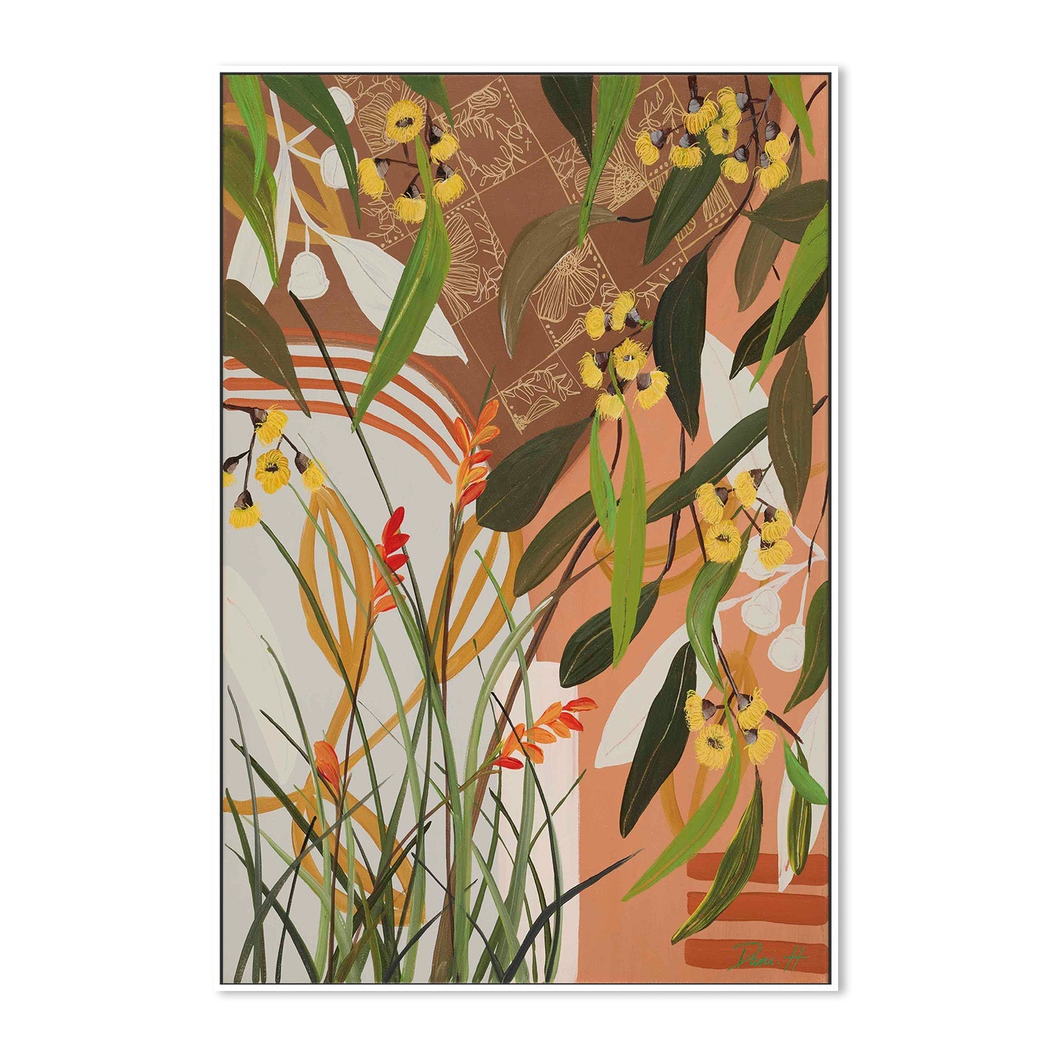 wall-art-print-canvas-poster-framed-Yellow Gums-5