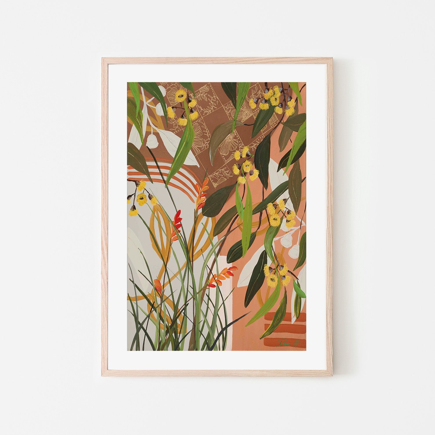 wall-art-print-canvas-poster-framed-Yellow Gums-6