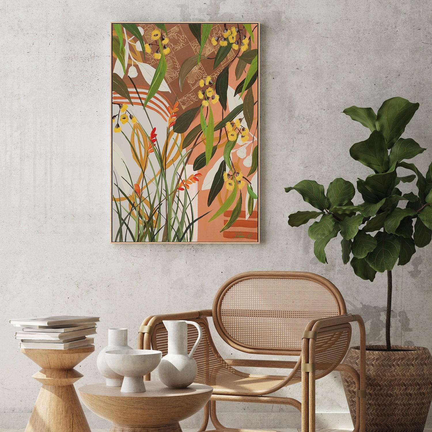 wall-art-print-canvas-poster-framed-Yellow Gums-7