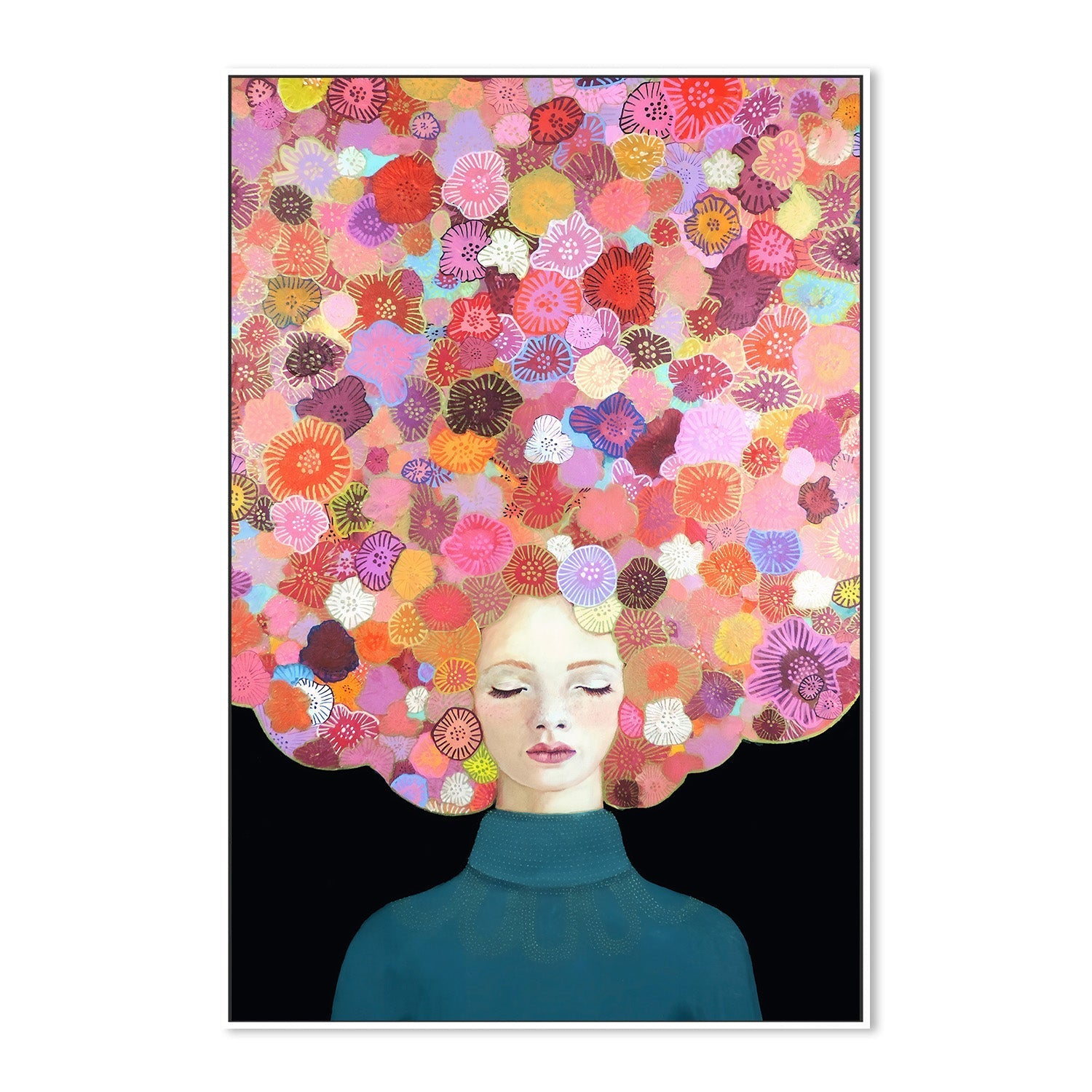 wall-art-print-canvas-poster-framed-You Make Me Flowery , By Sylvie Demers-5