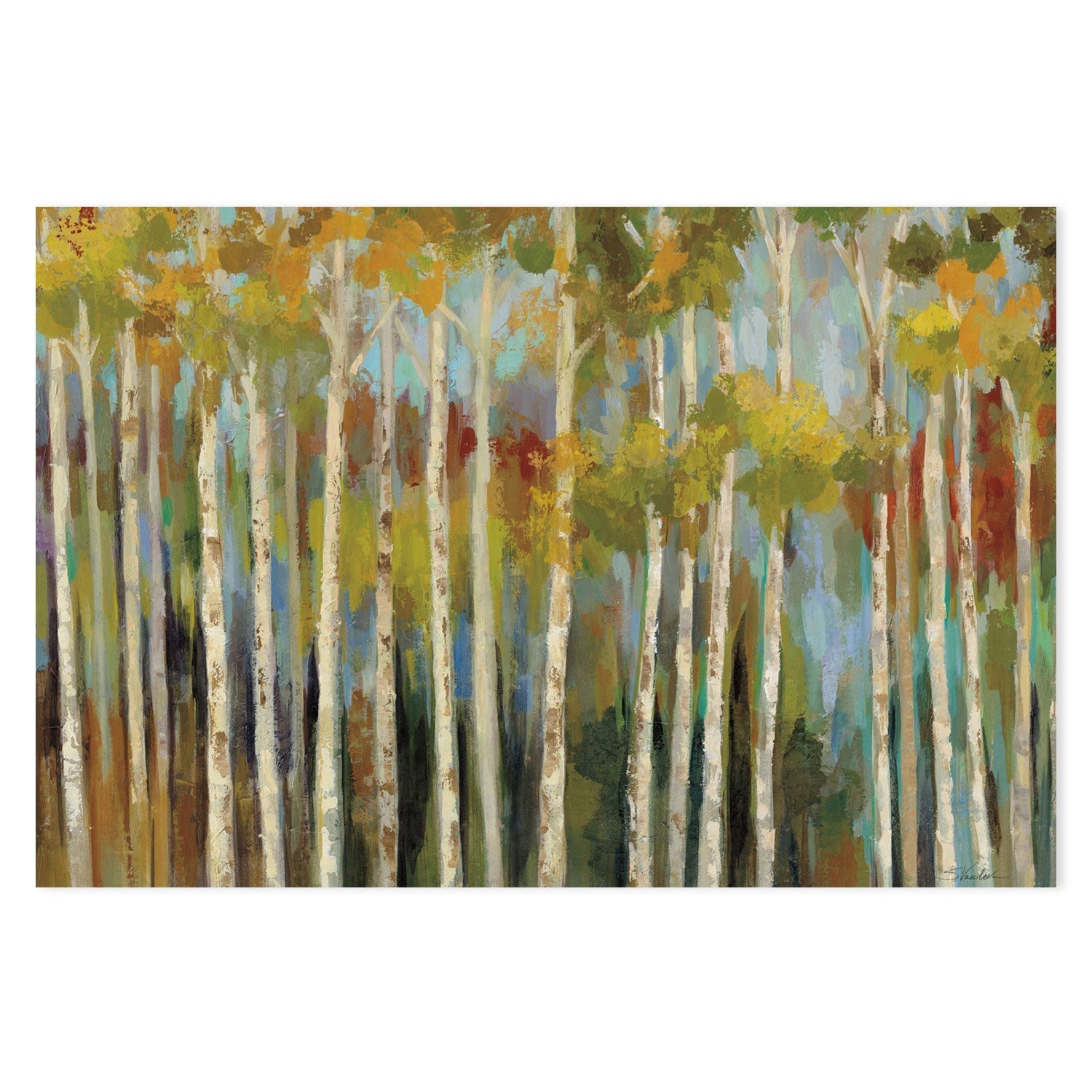 wall-art-print-canvas-poster-framed-Young Forest, Style C-by-Silvia Vassileva-Gioia Wall Art