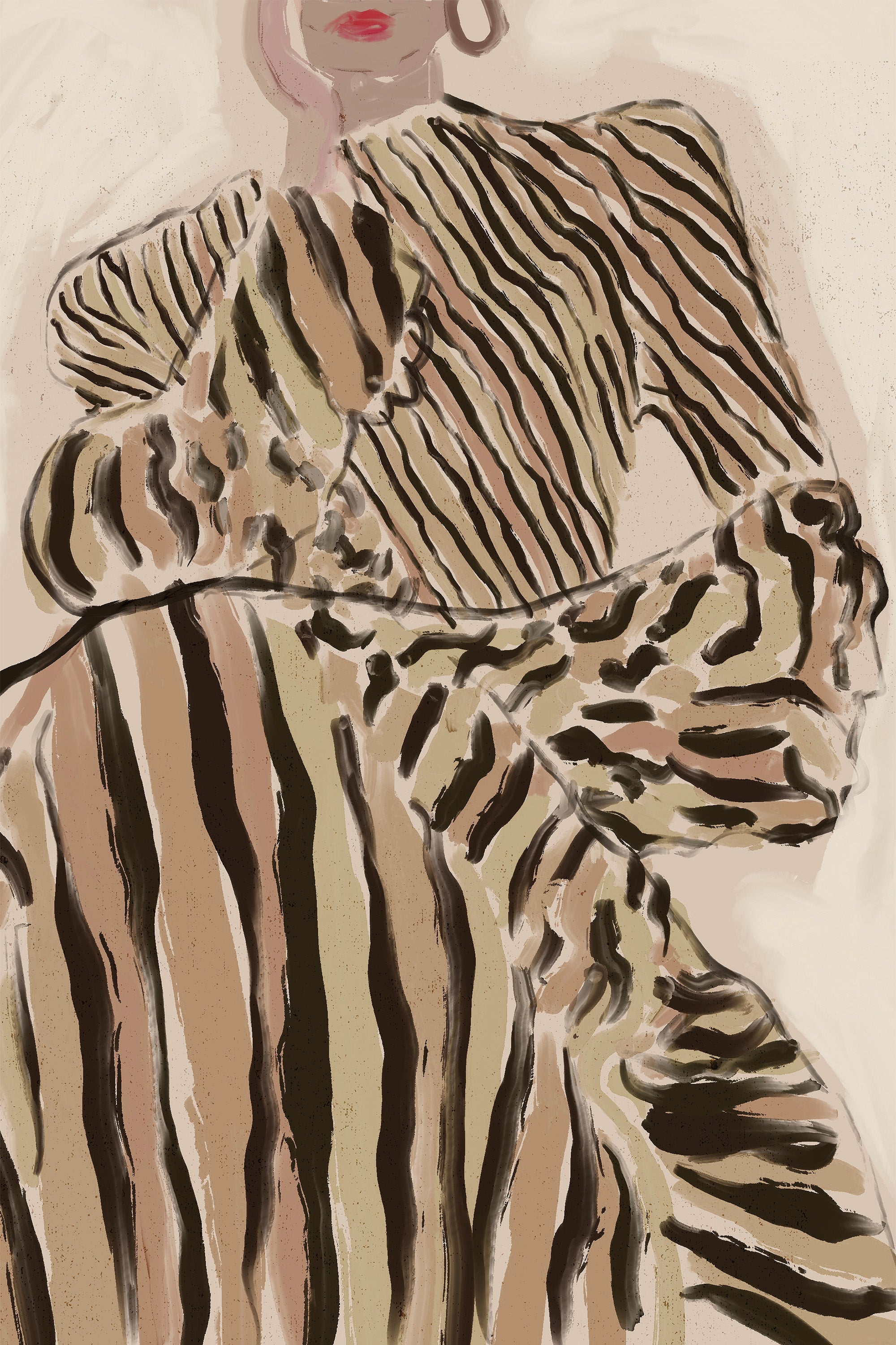 wall-art-print-canvas-poster-framed-Zebra Elegance-1