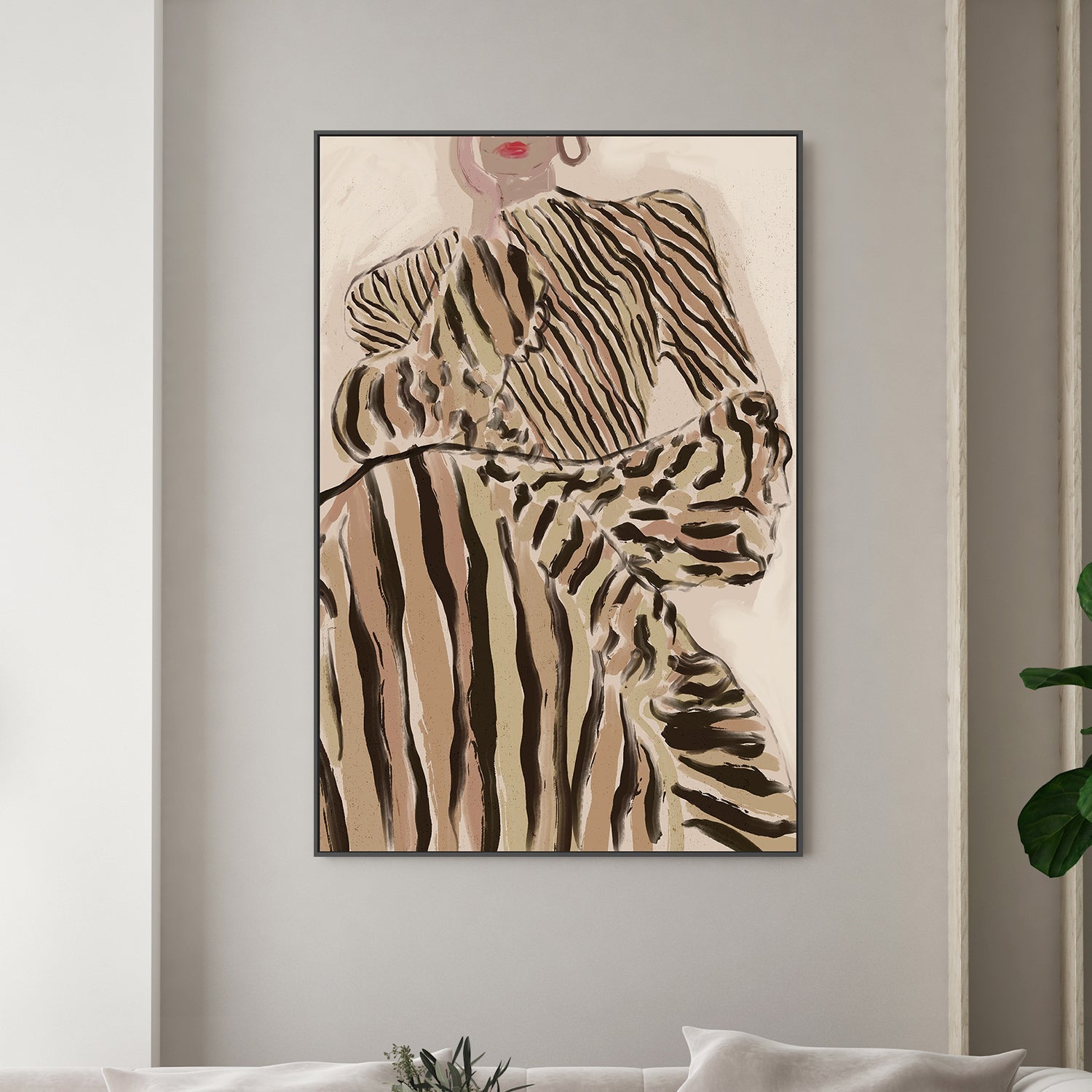 wall-art-print-canvas-poster-framed-Zebra Elegance-7